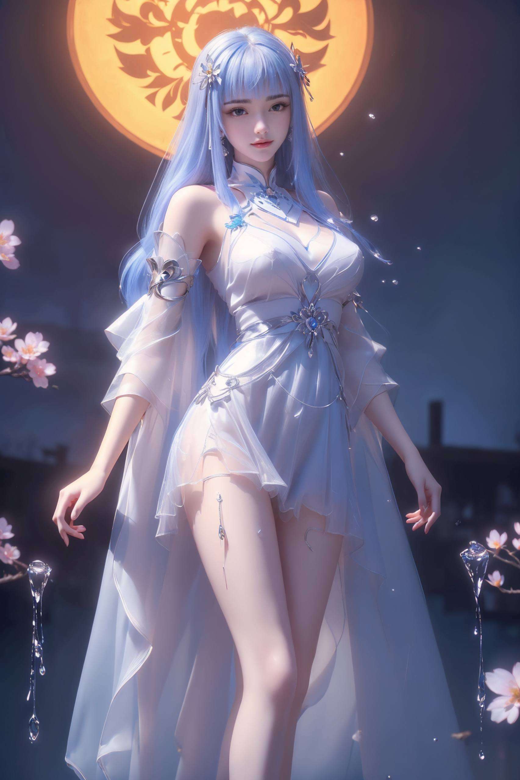 这位国漫女神仿佛天地间最美的画卷