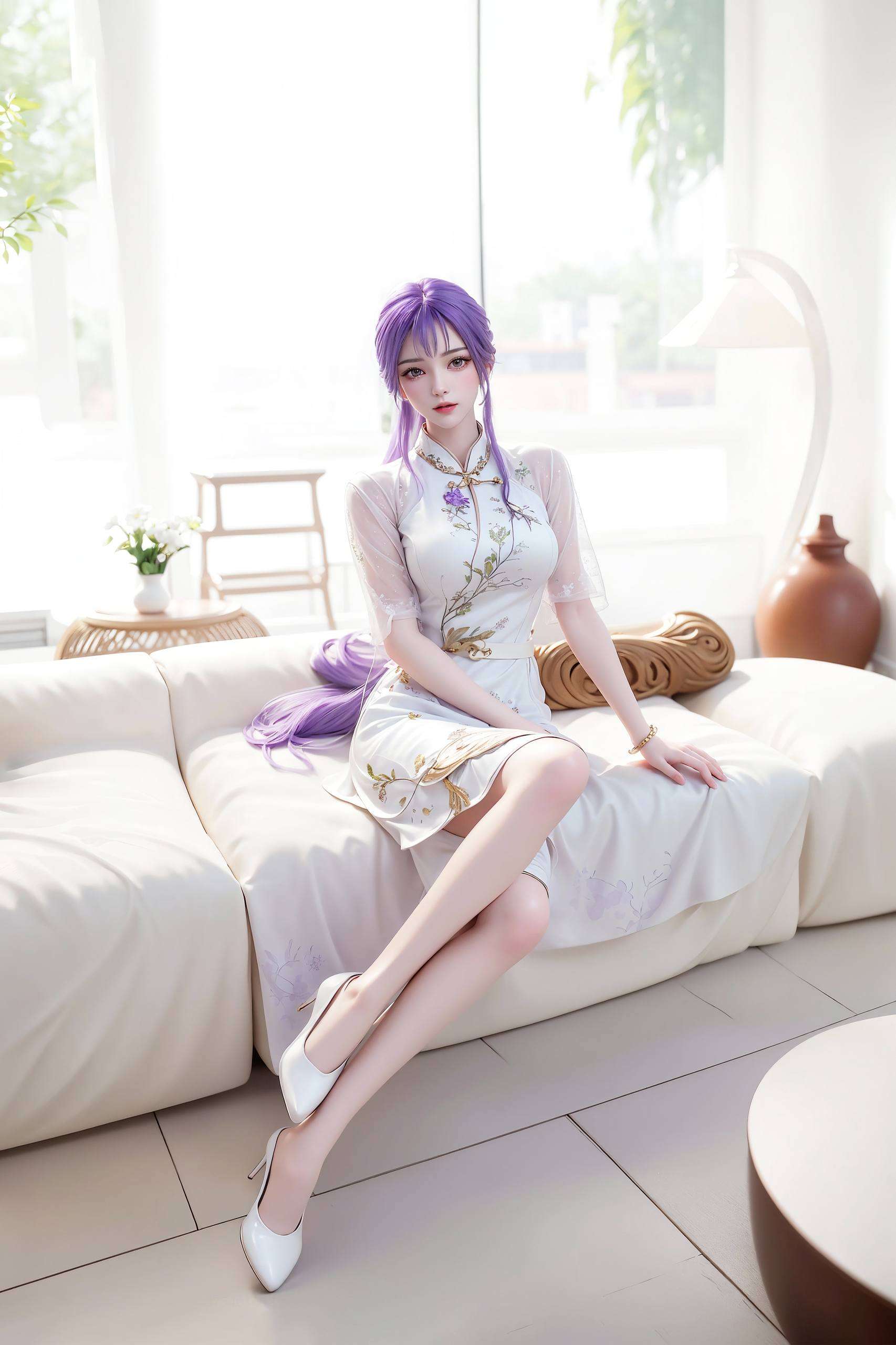 简直是国漫女神和动漫美女的完美结合瞬间提升了好几个档次的颜值！嘻嘻