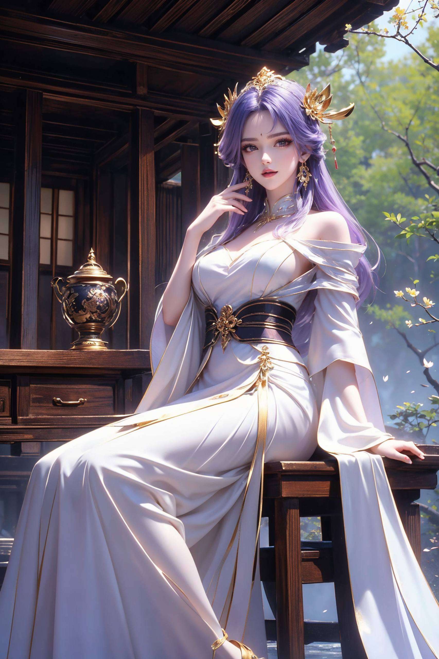 她的眼神深邃又不失为一款护眼的简洁壁纸