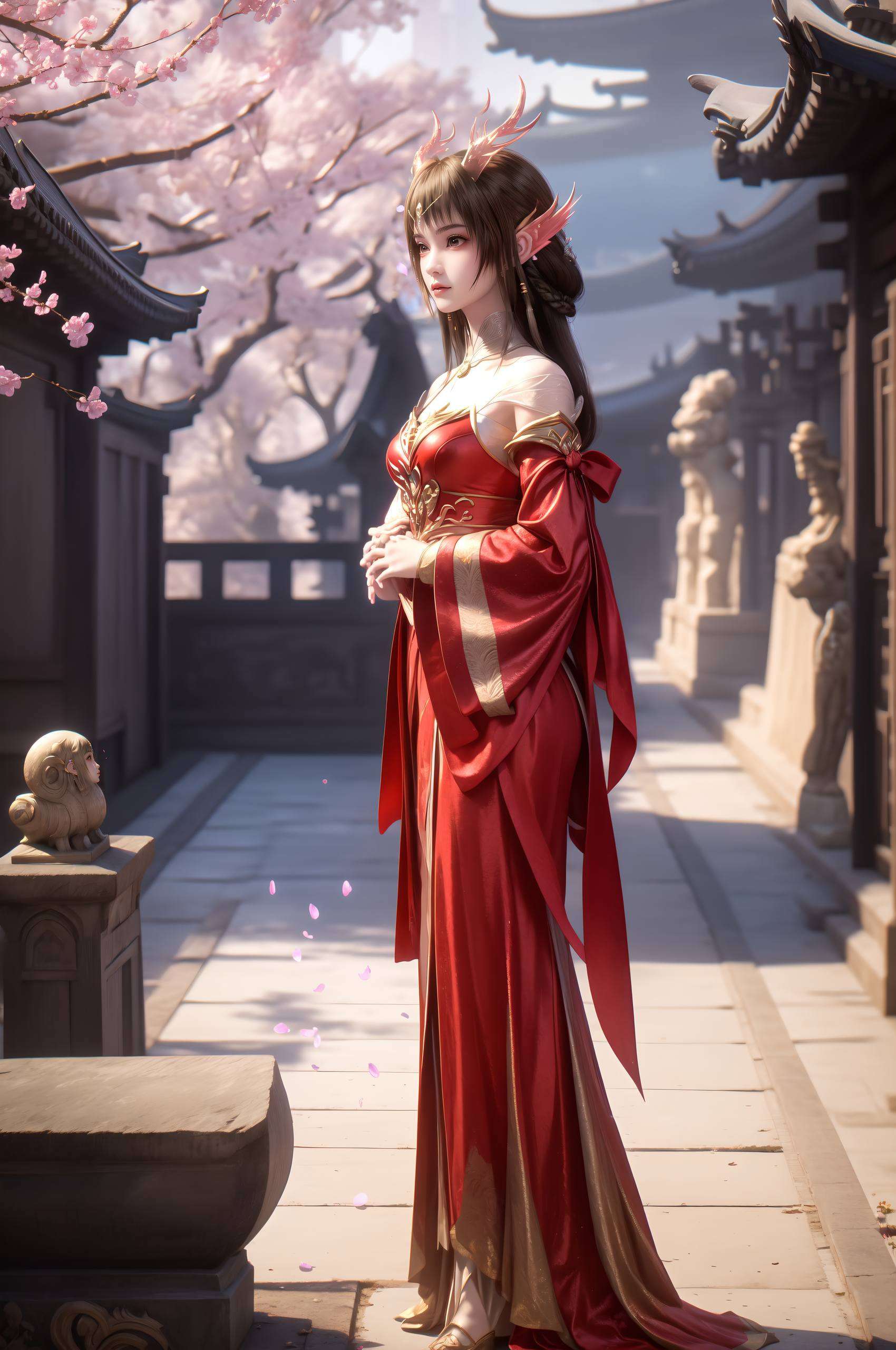 在龙渊宫的深处云落如同一朵不染尘埃的云