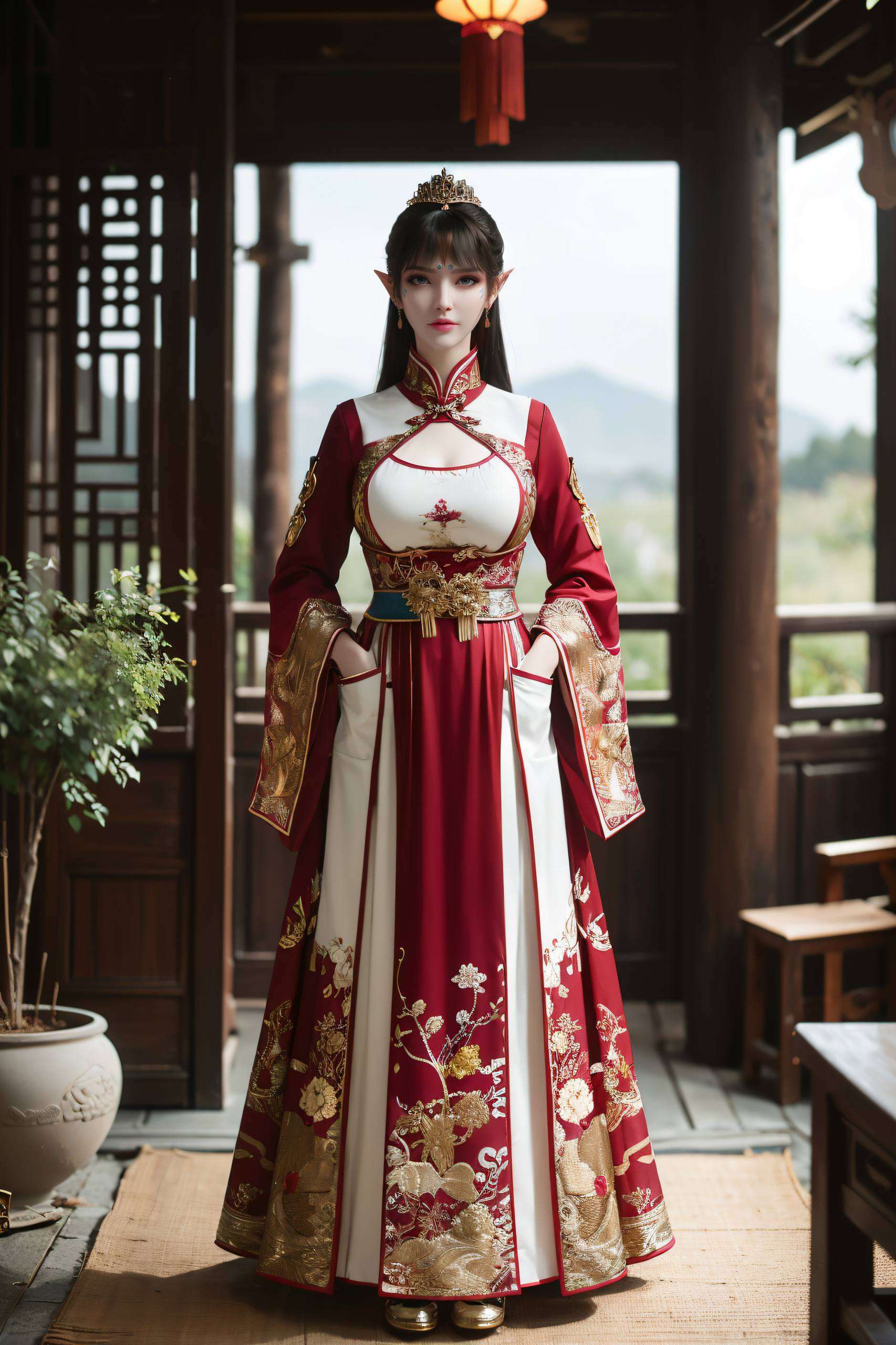 发若流云其身影翩若惊鸿
