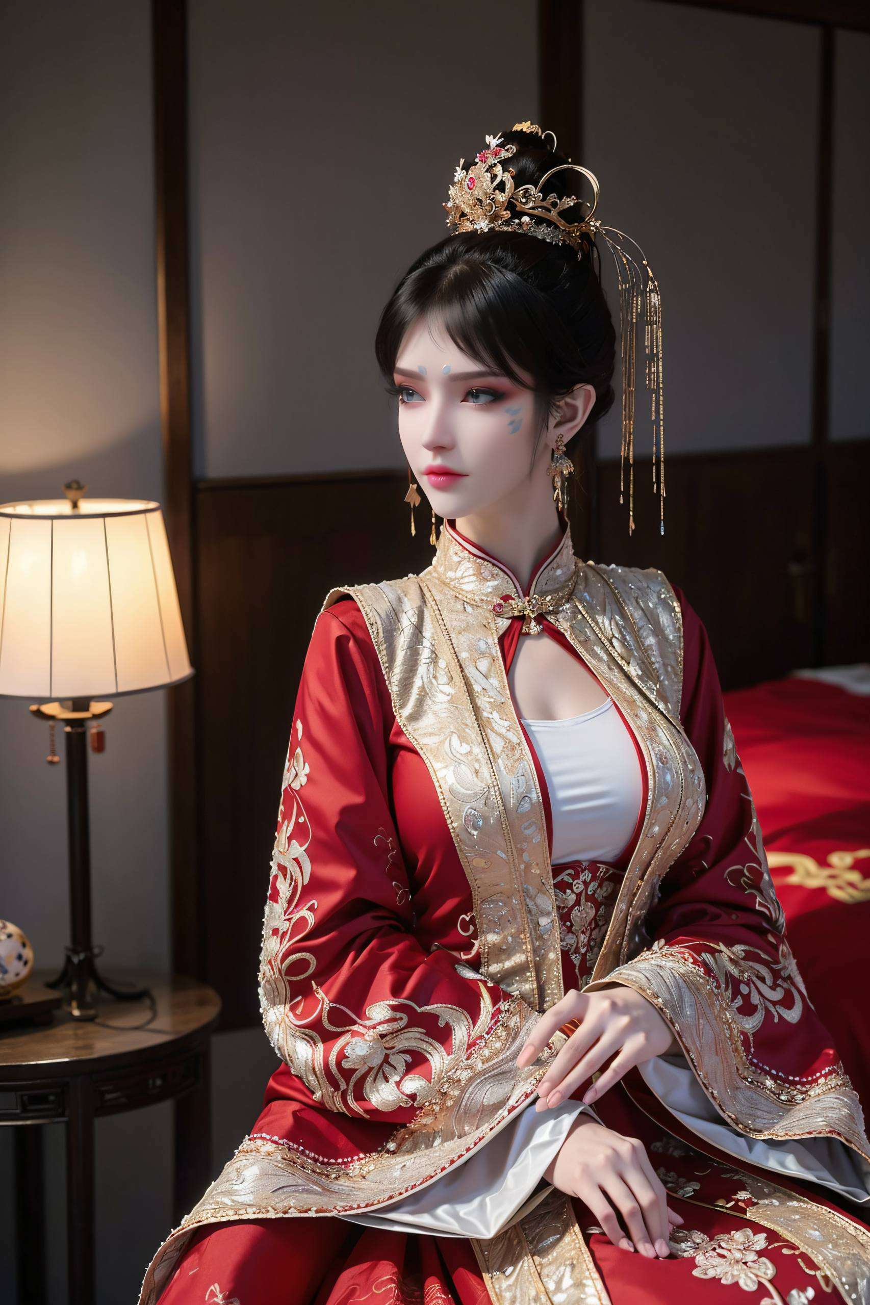 色彩淡雅凤清儿