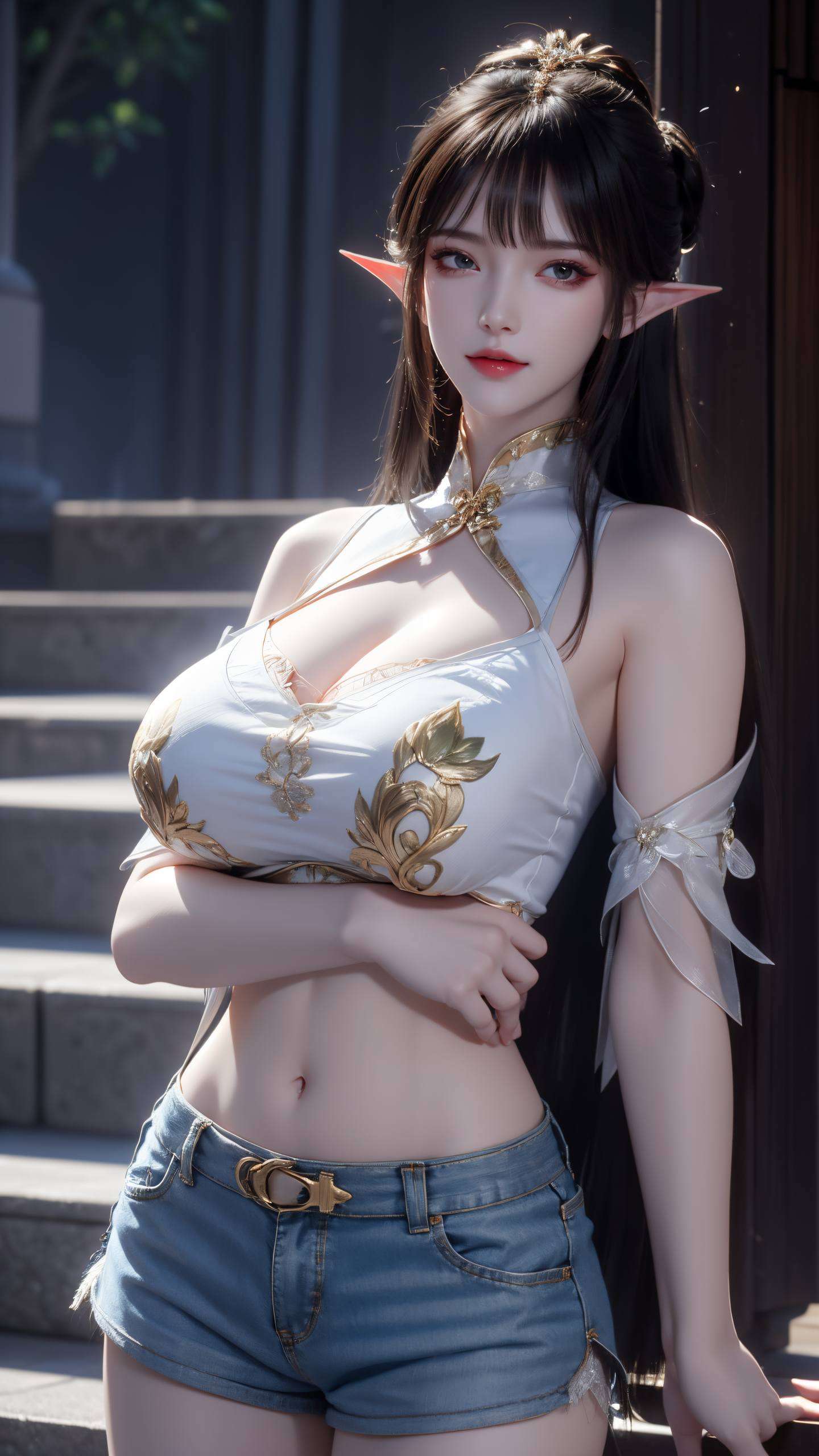 不仅有着让人羡慕的大长腿护眼又养眼
