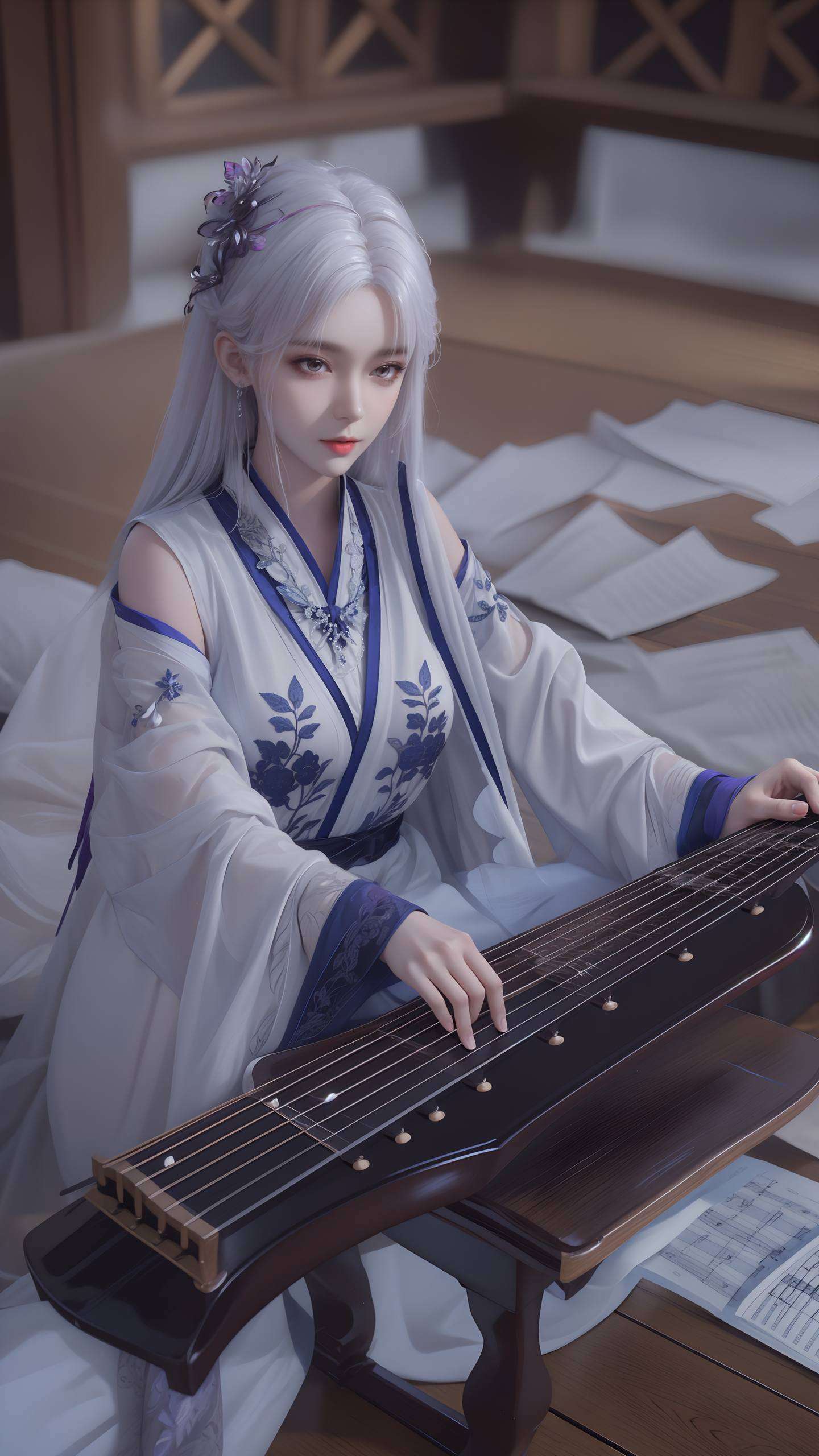 眼神清澈如水壁纸中的她