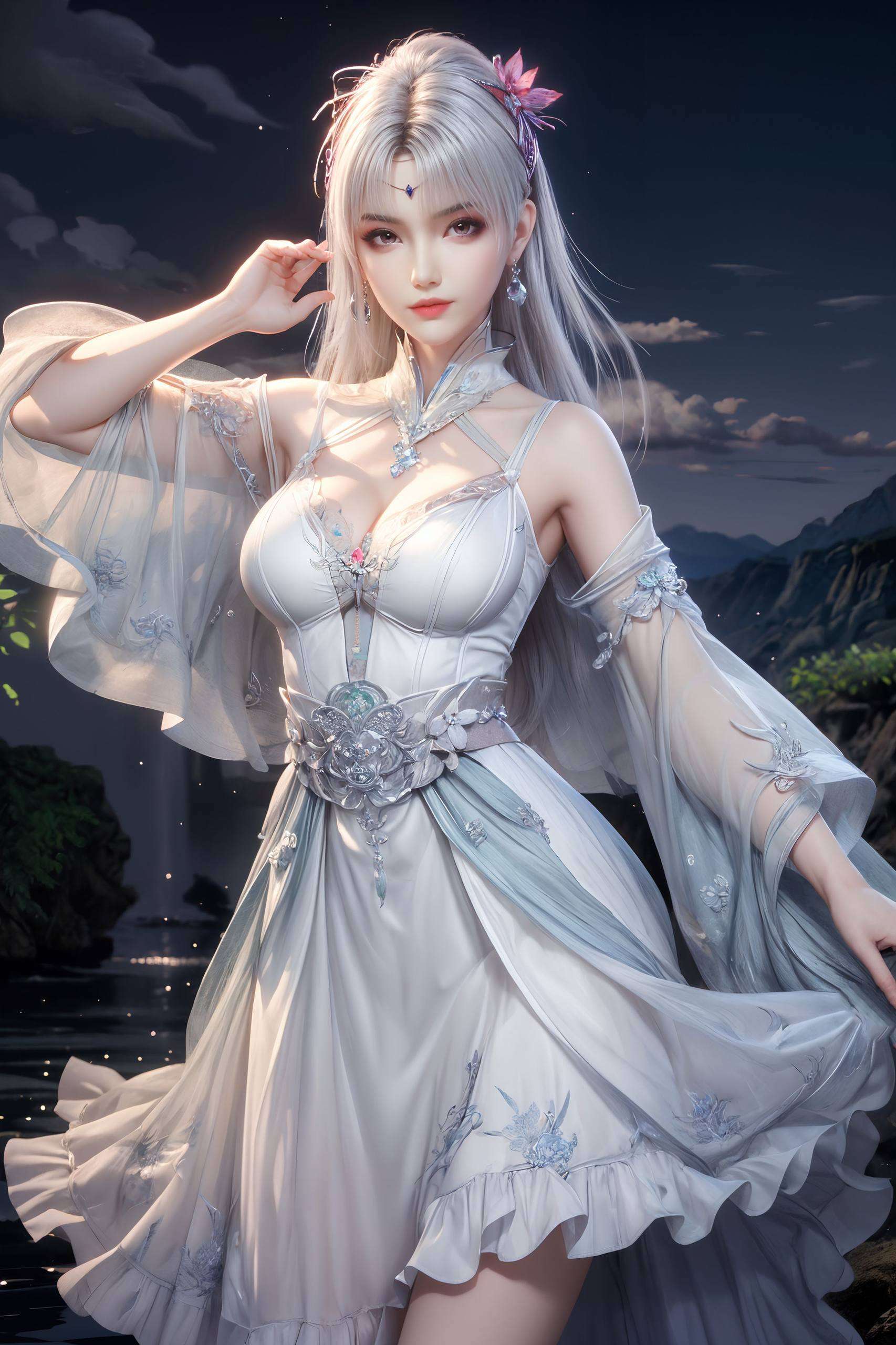 简直是玄幻世界的一股清流！看她那双灵动的眼睛让你的平板也感受一下国漫美女的魅力吧！