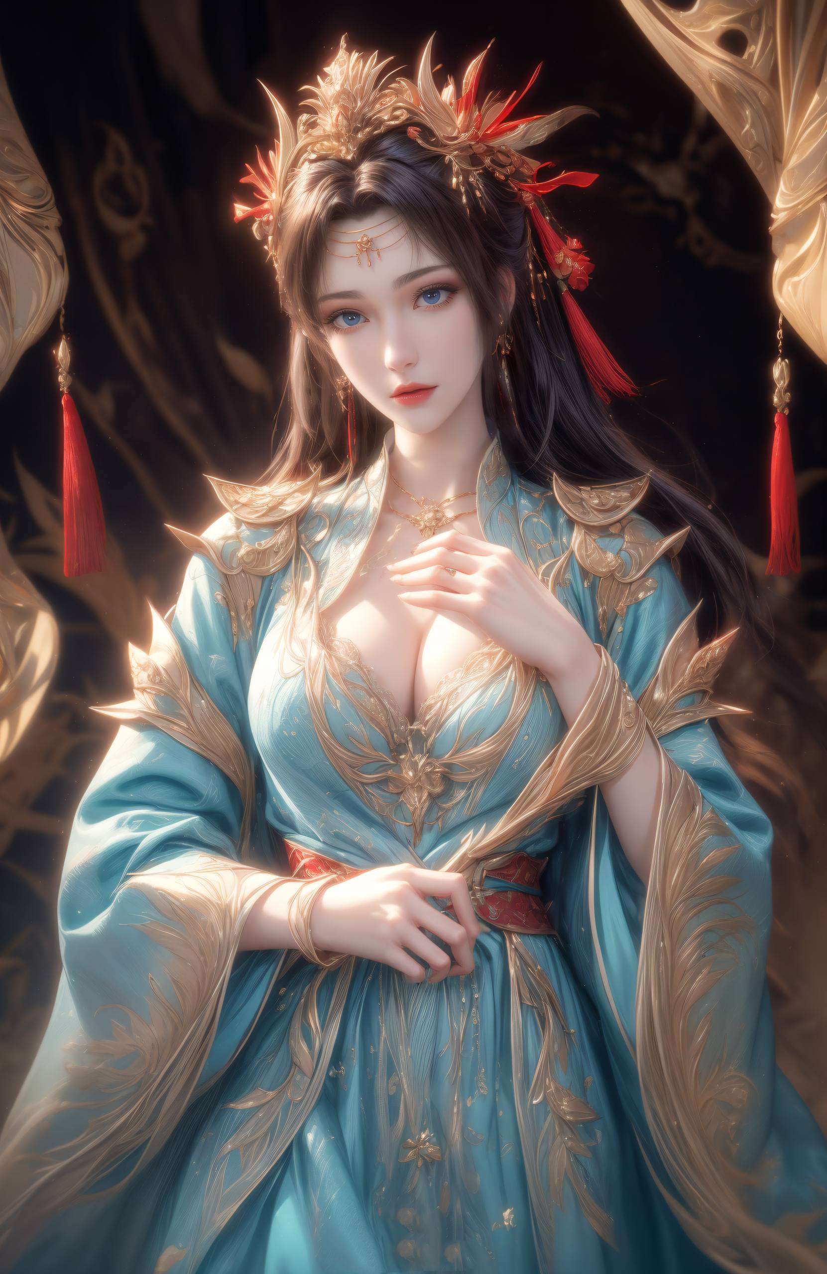 仿佛能穿透屏幕这位云岚宗的高冷女神