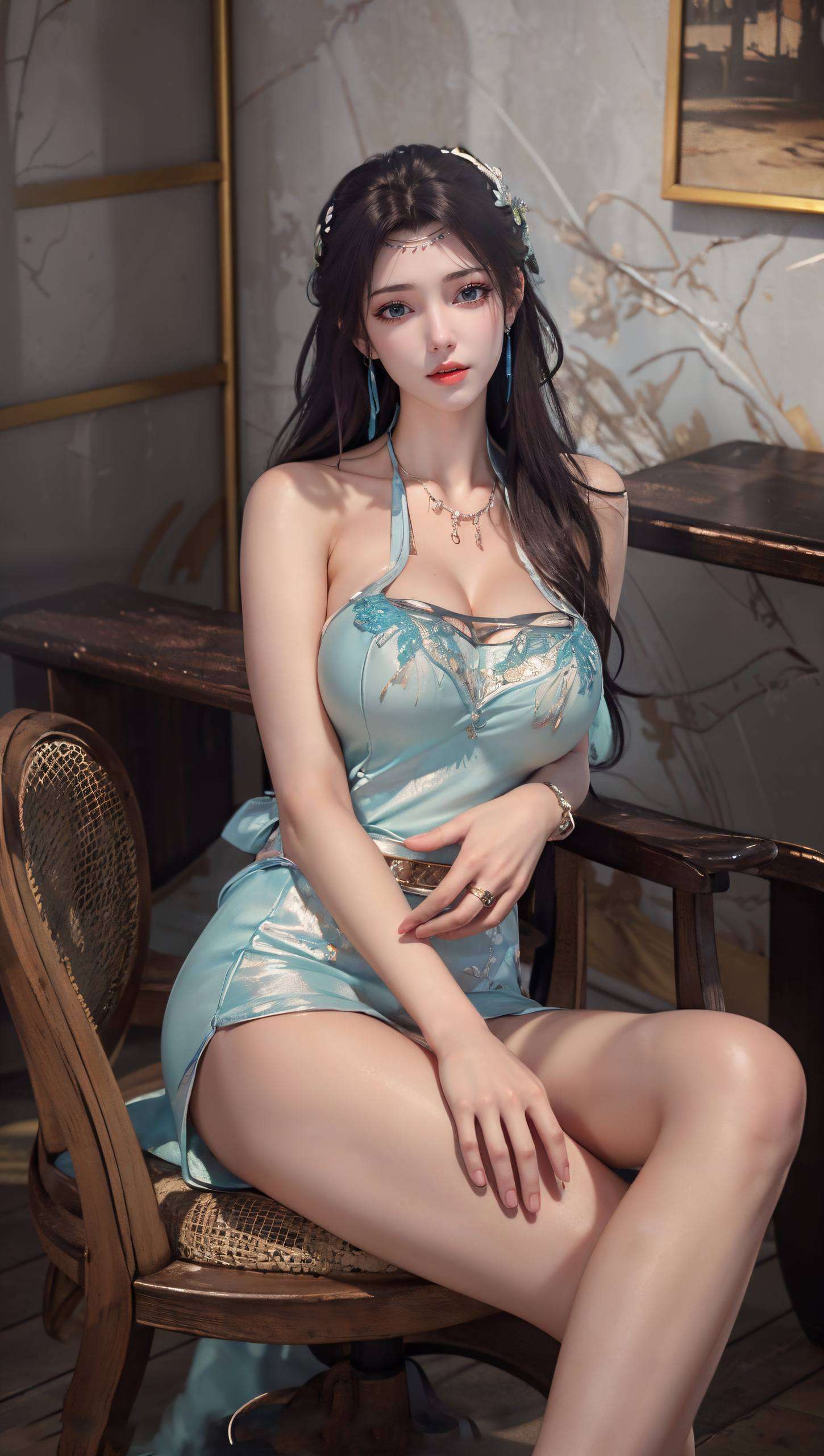 云韵女神以她那绝美的容颜和飘逸的身姿都仿佛在诉说着玄幻世界的无尽传奇