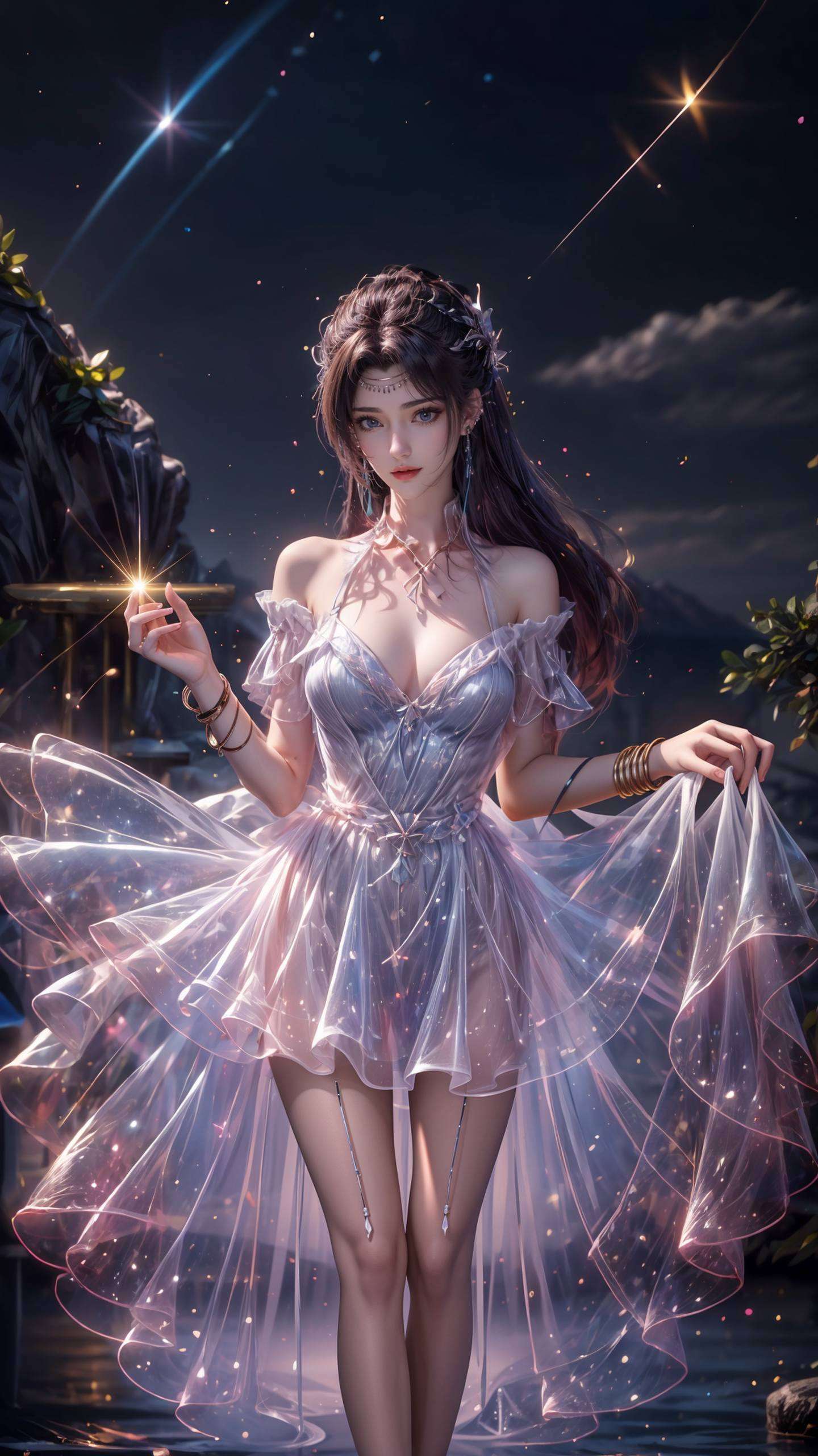 她的眼神深邃国漫女神云韵身着华美婚服