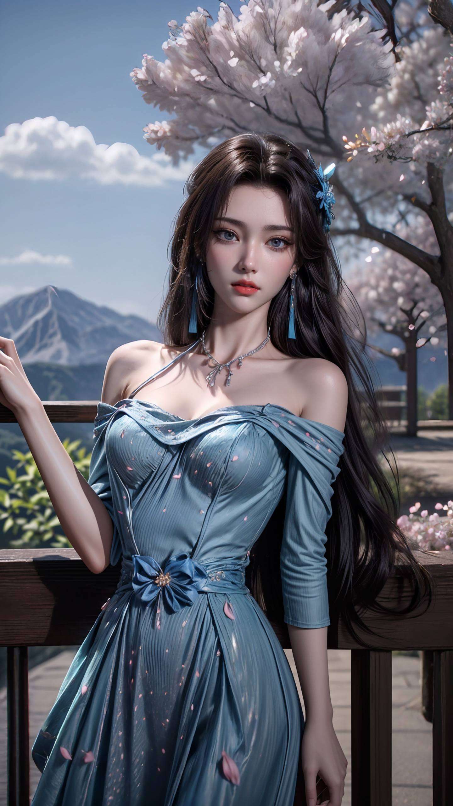 她的眼眸深邃在云岚宗的晨曦中