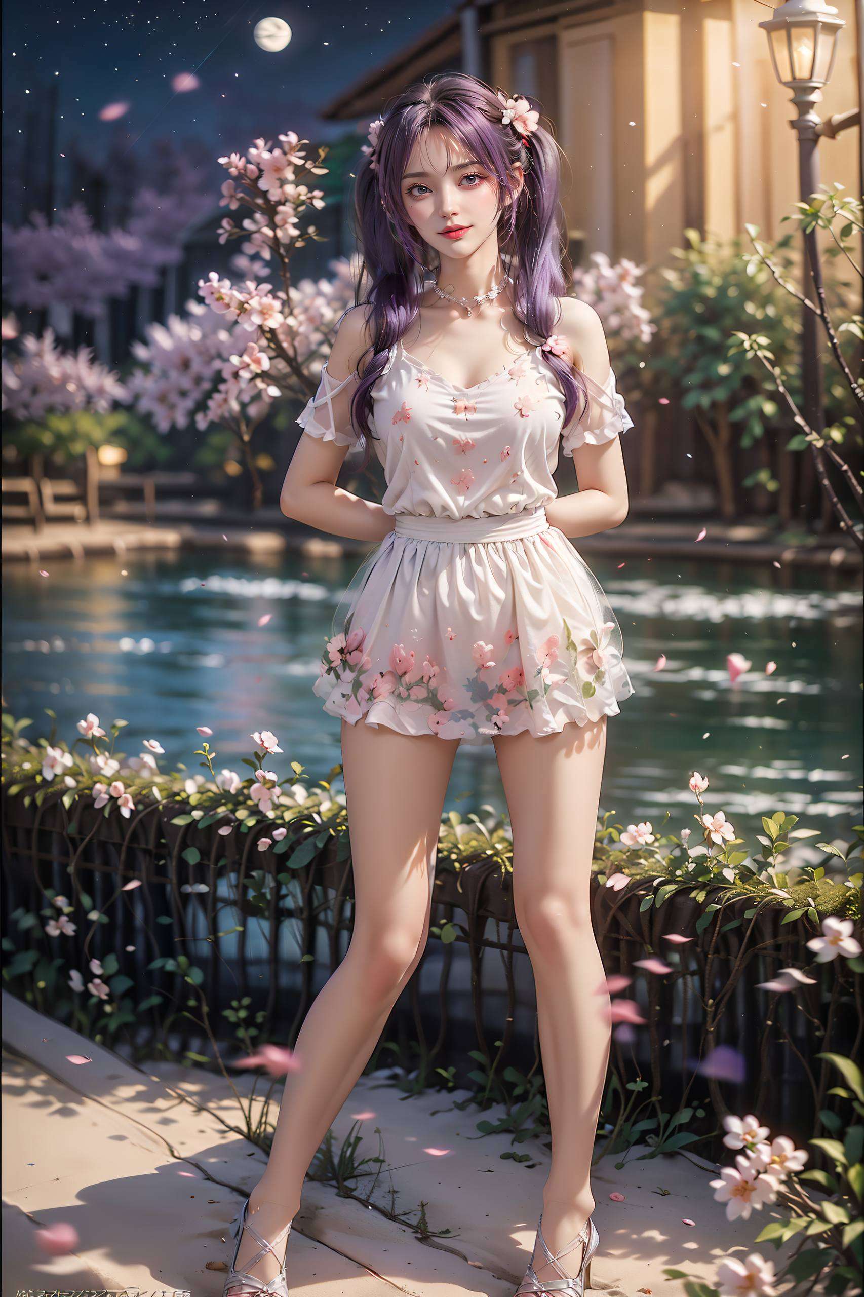 还以她那双闪烁着智慧与力量的紫色眼眸征服了无数粉丝的心仿佛能让人一眼看穿她那深不可测的内心世界