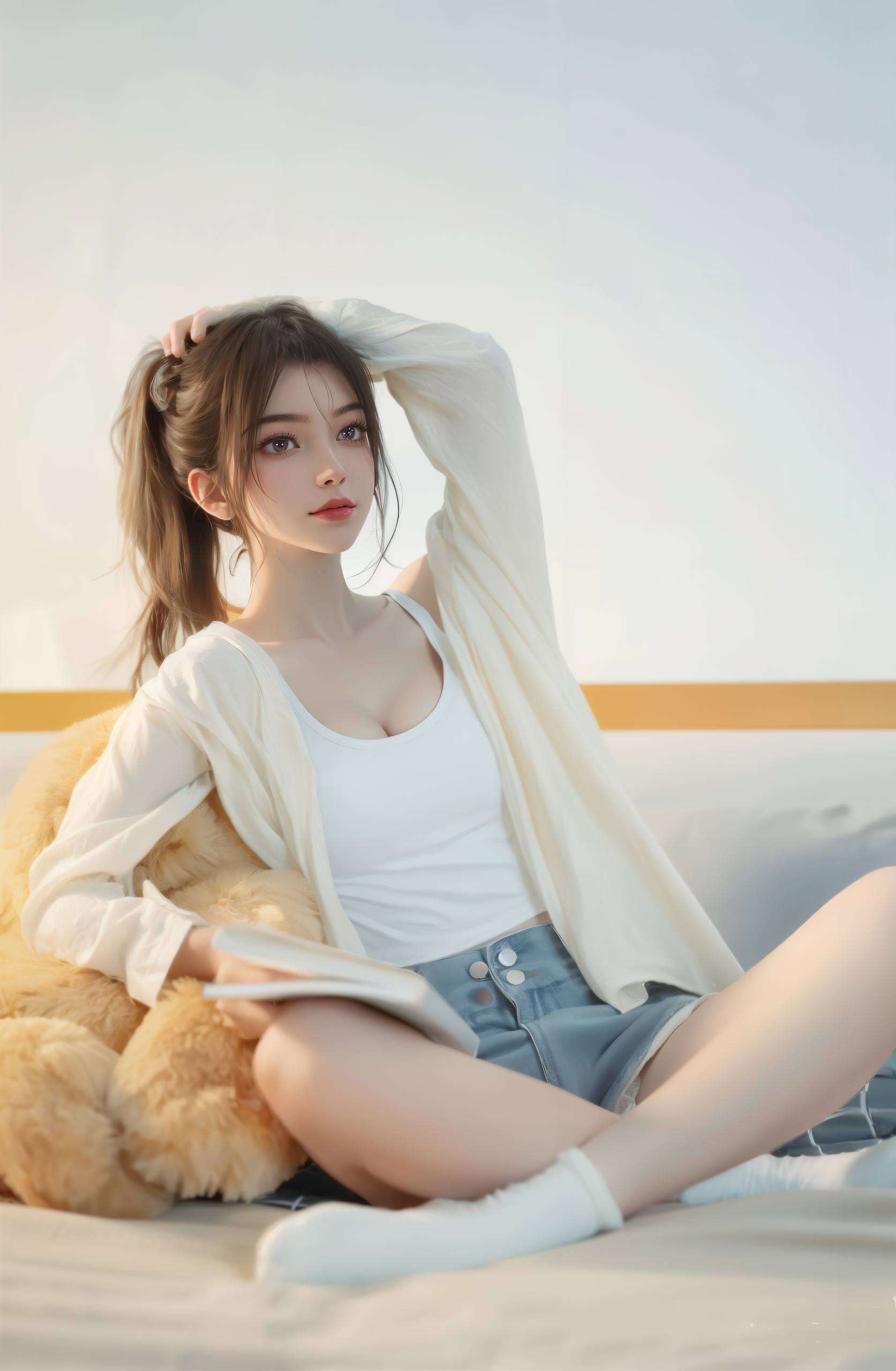 动漫美女壁纸之中