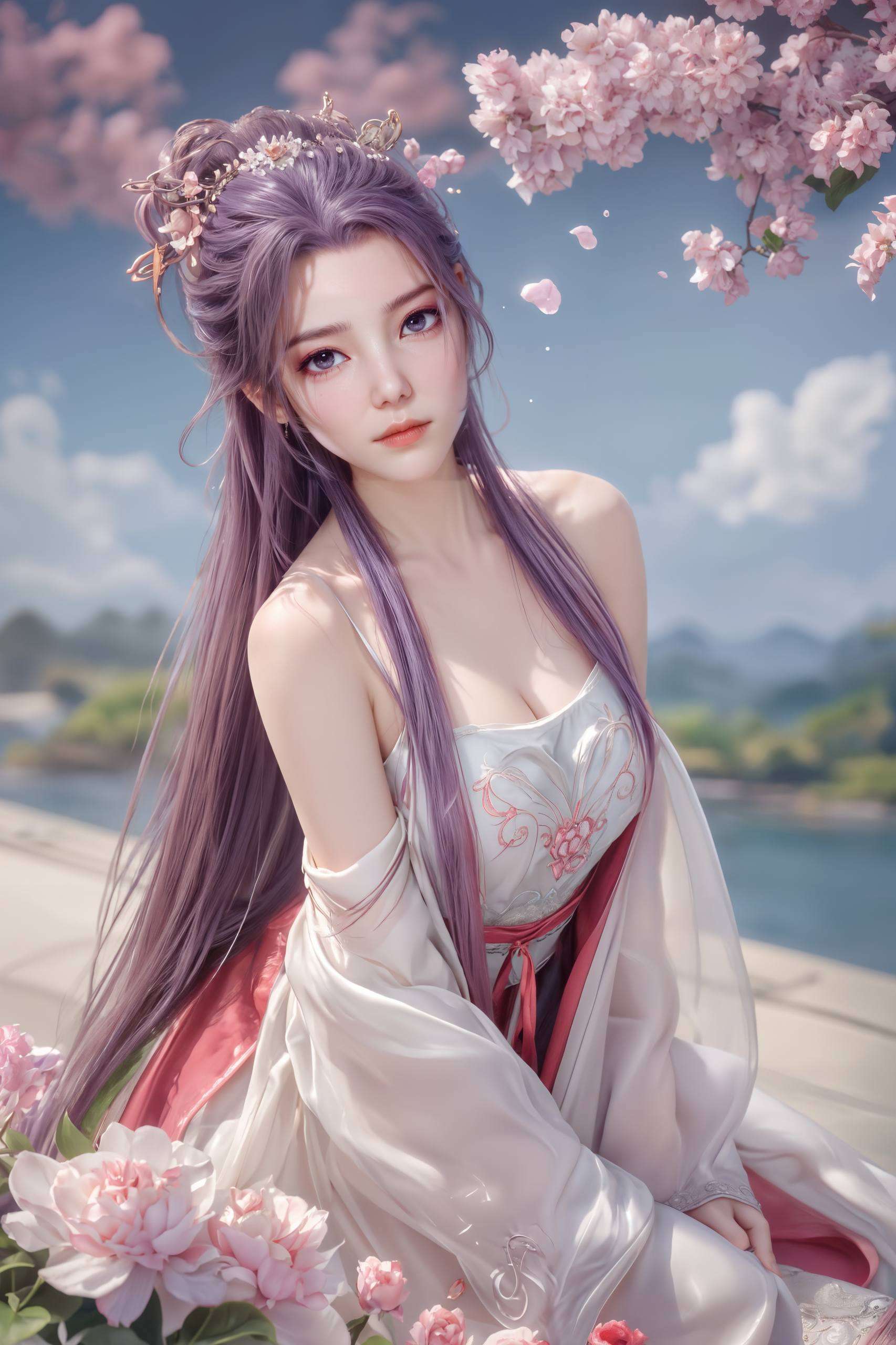 仿佛在演绎一场视觉盛宴每日欣赏她的优雅与可爱