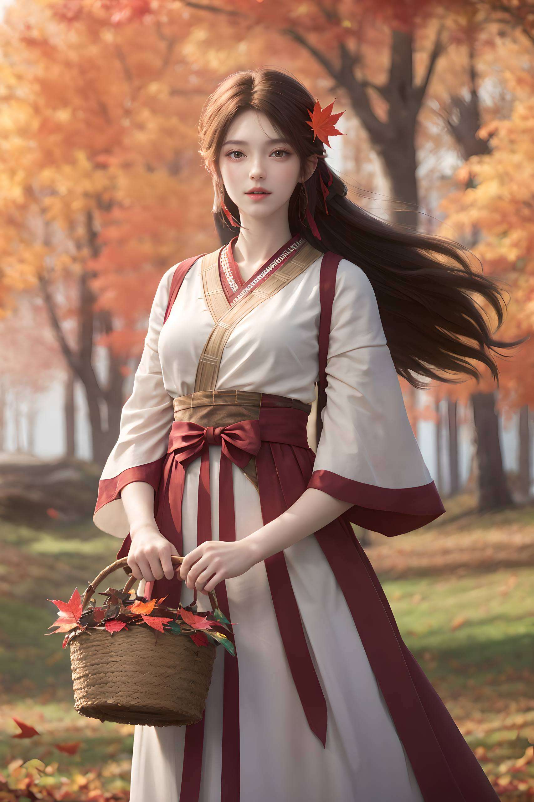 犹如火桑林中的一抹艳丽火灵儿