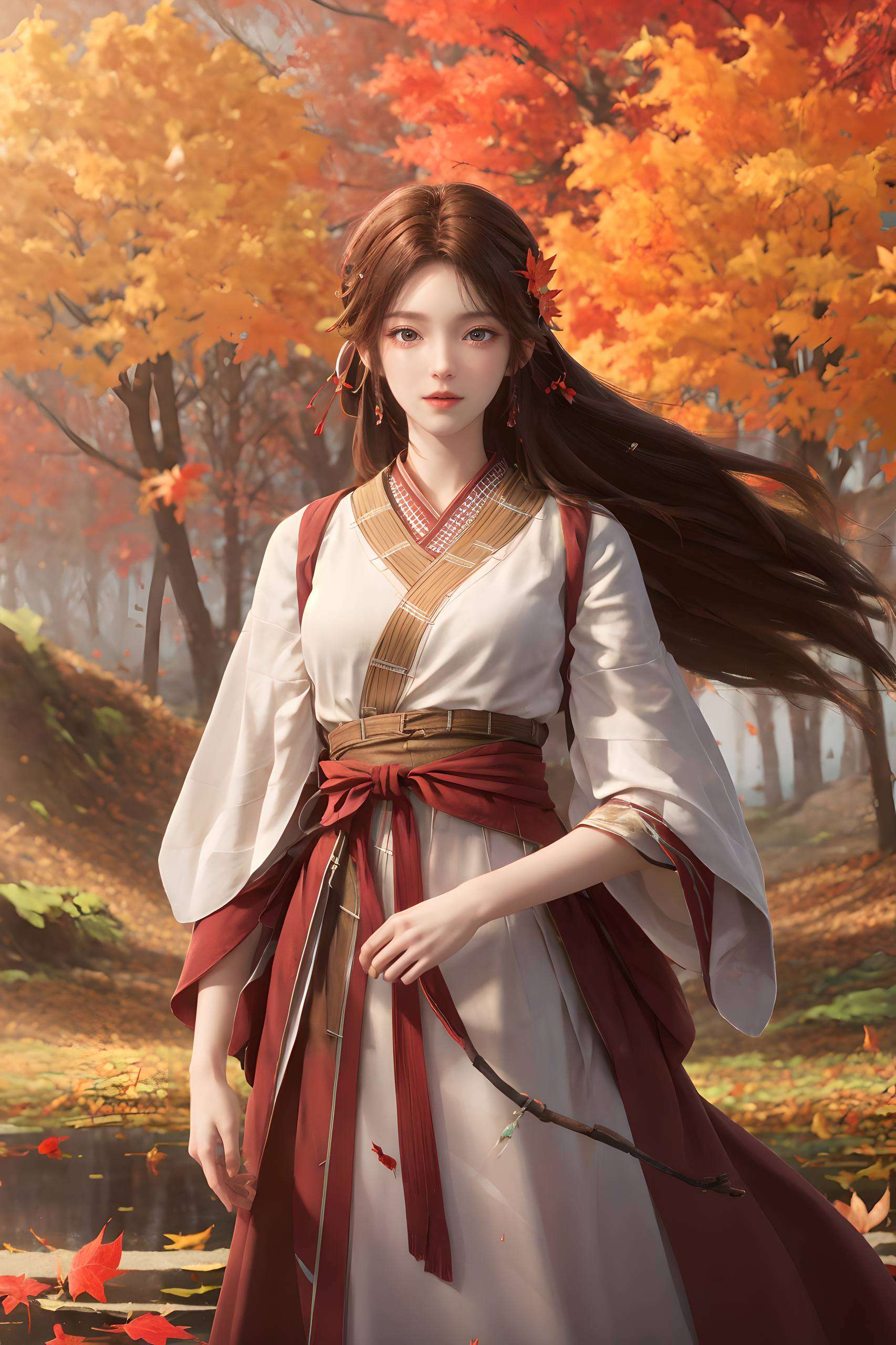 小伙伴们！今天给大家带来的是完美世界中的火灵儿新模壁纸嘿