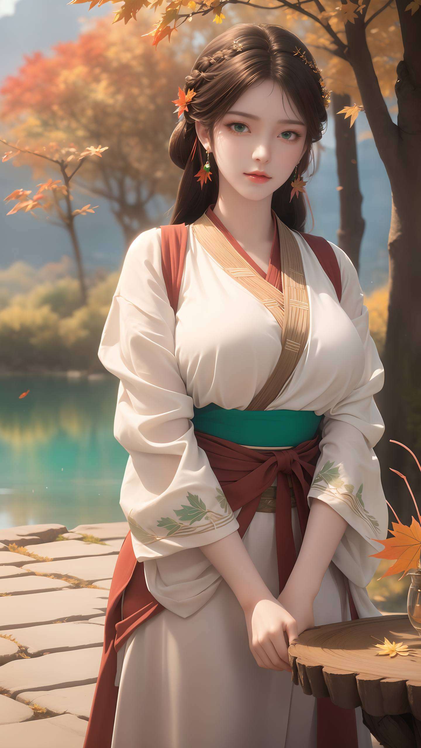 动漫中的美女在完美世界的玄幻大陆上