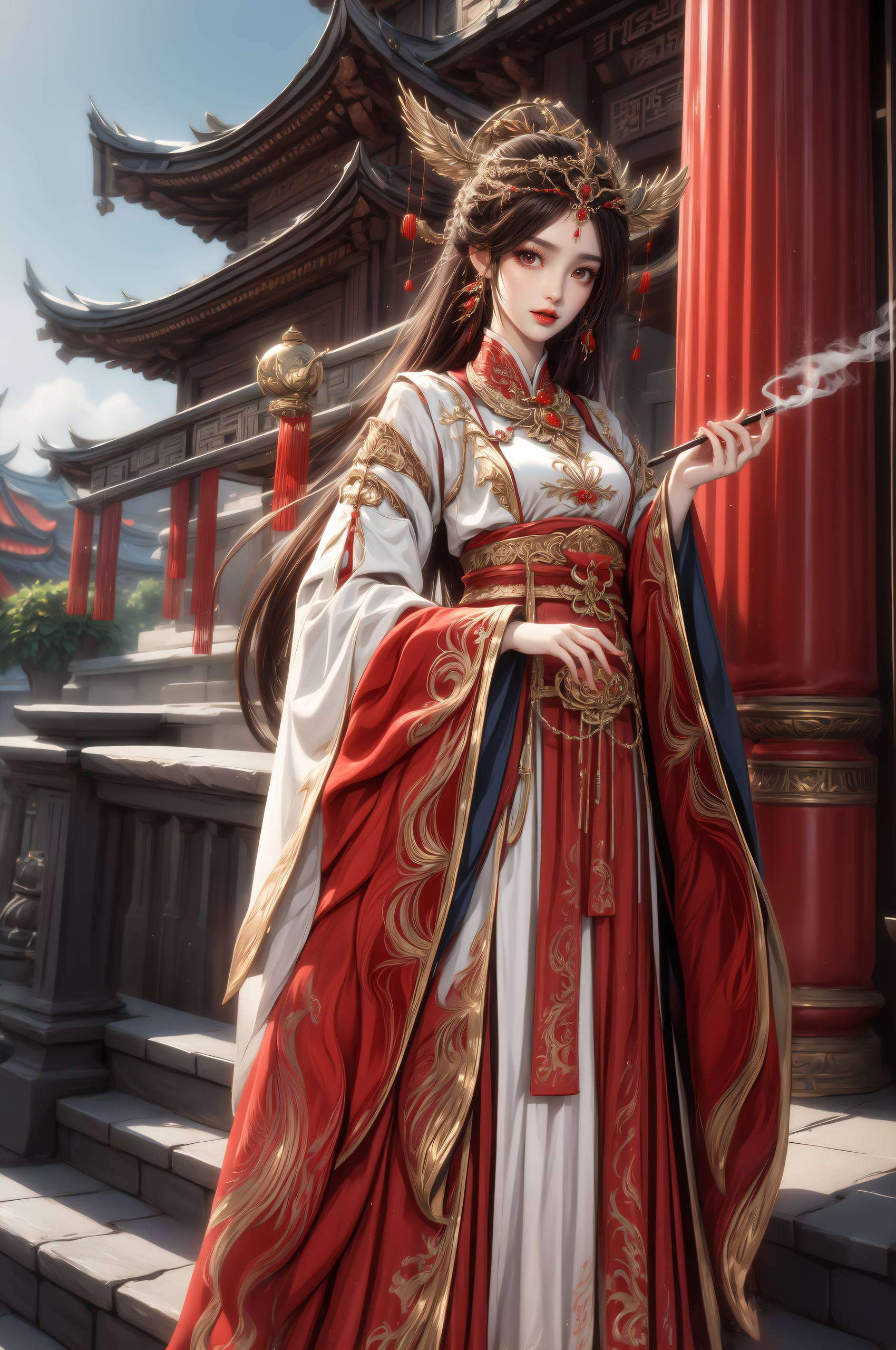 发如墨染令人心驰神往