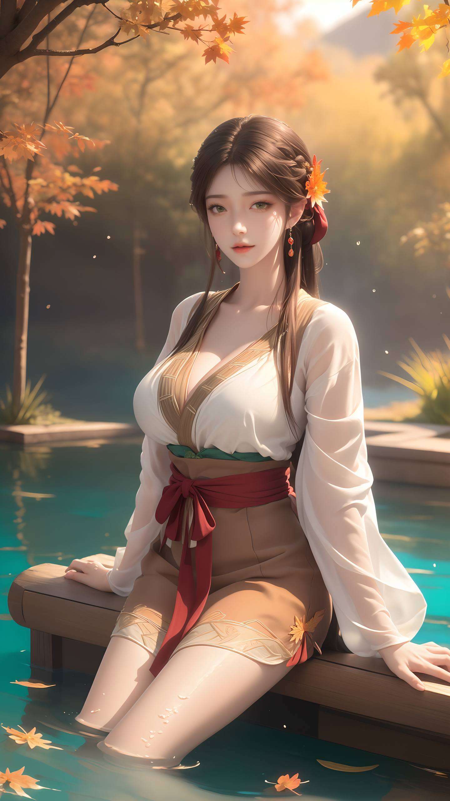 她的眼眸中映照着星辰大海火灵儿如一抹绚烂的火焰