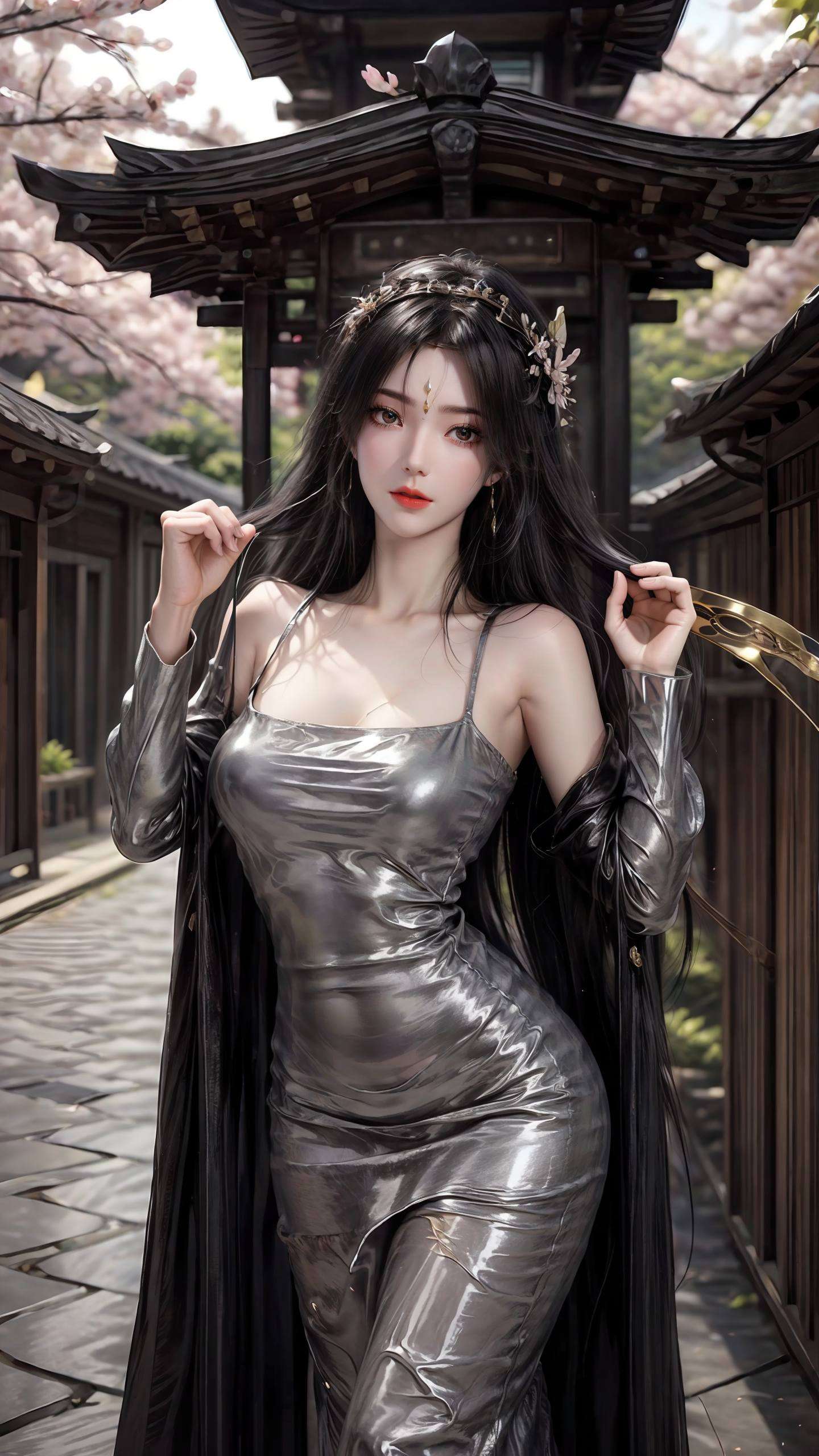 柳神之影国漫之女神也