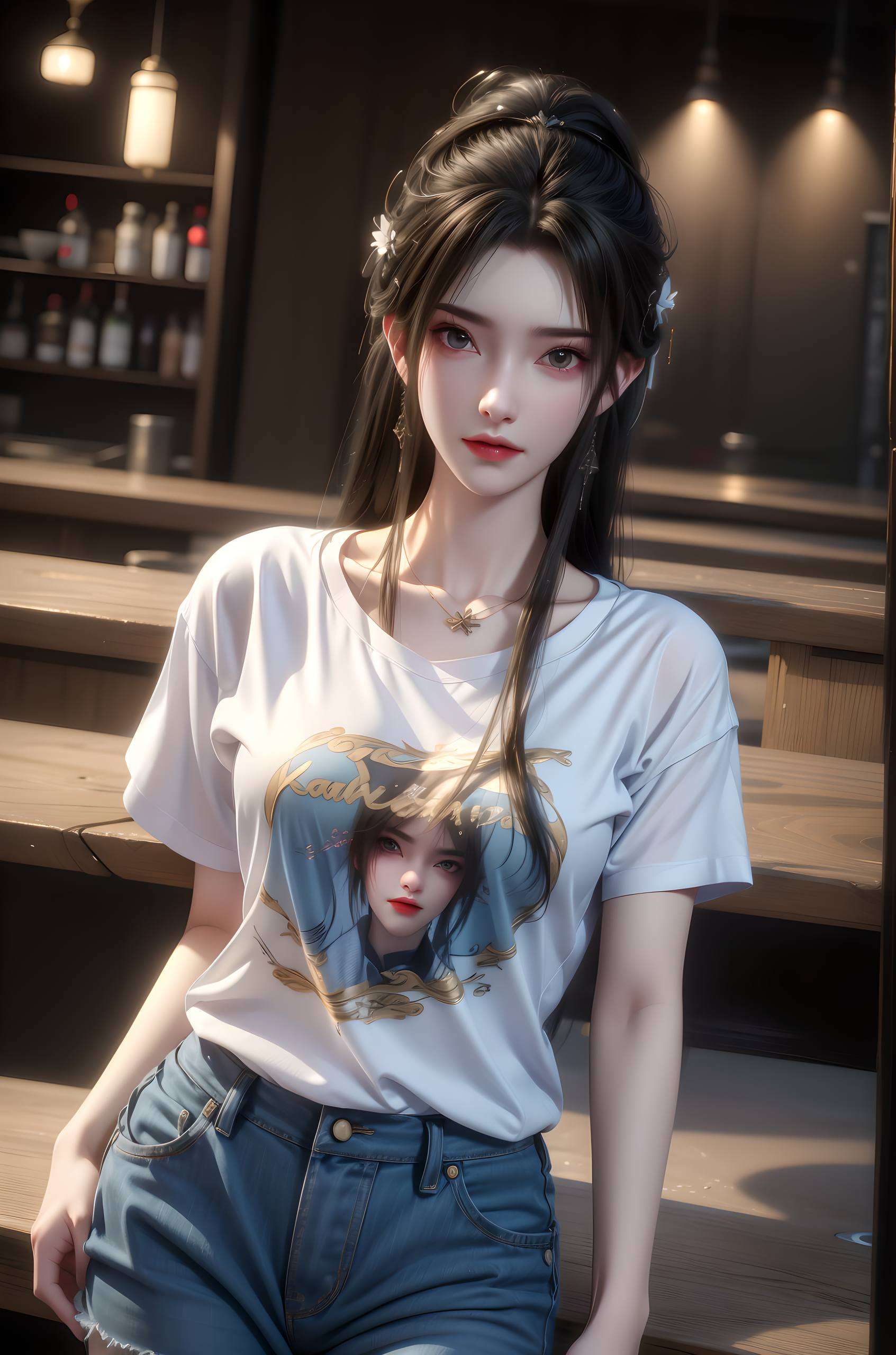 还是那深邃的眼神都能被她的美丽所震撼