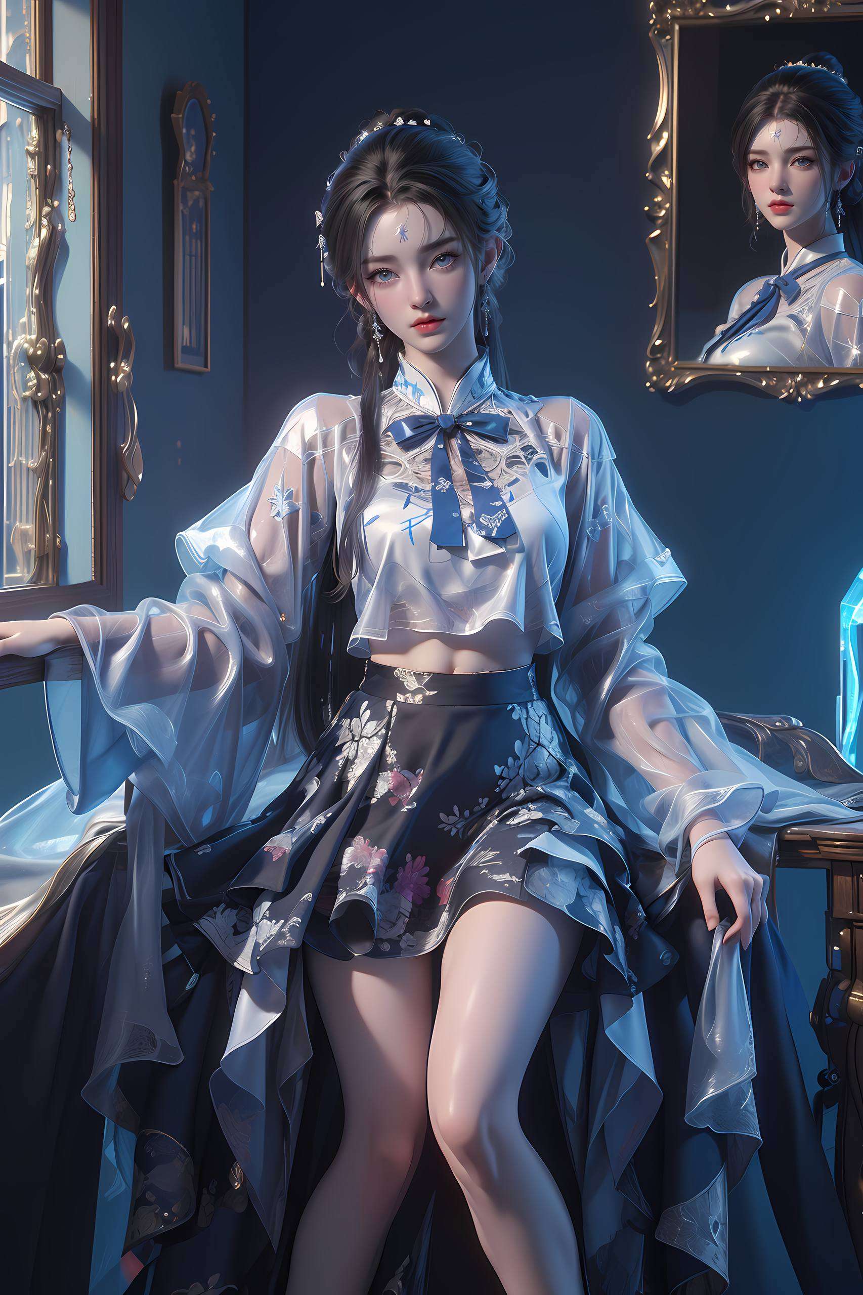 轻轻拂过心灵的每一个角落她的眼眸深邃如星辰