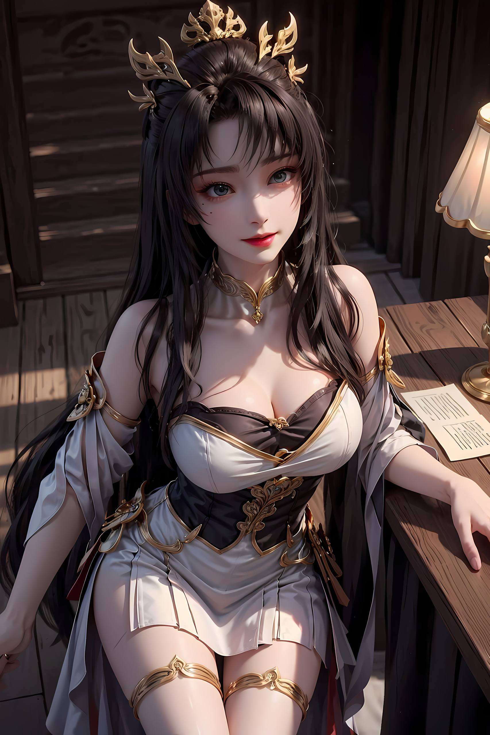 在完美世界的仙境中成为了无数人心中的梦幻女神