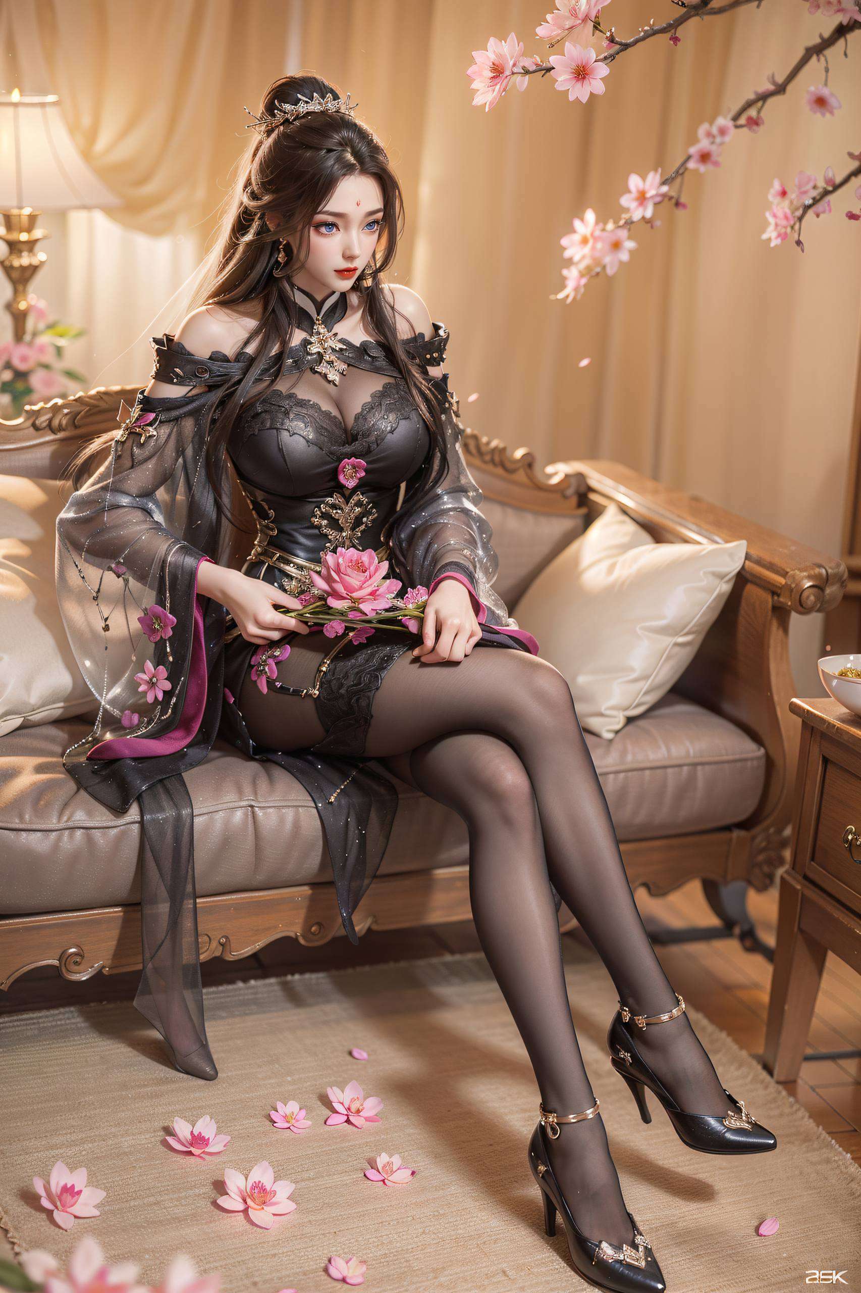 月婵小仙女轻盈地飞舞嘿