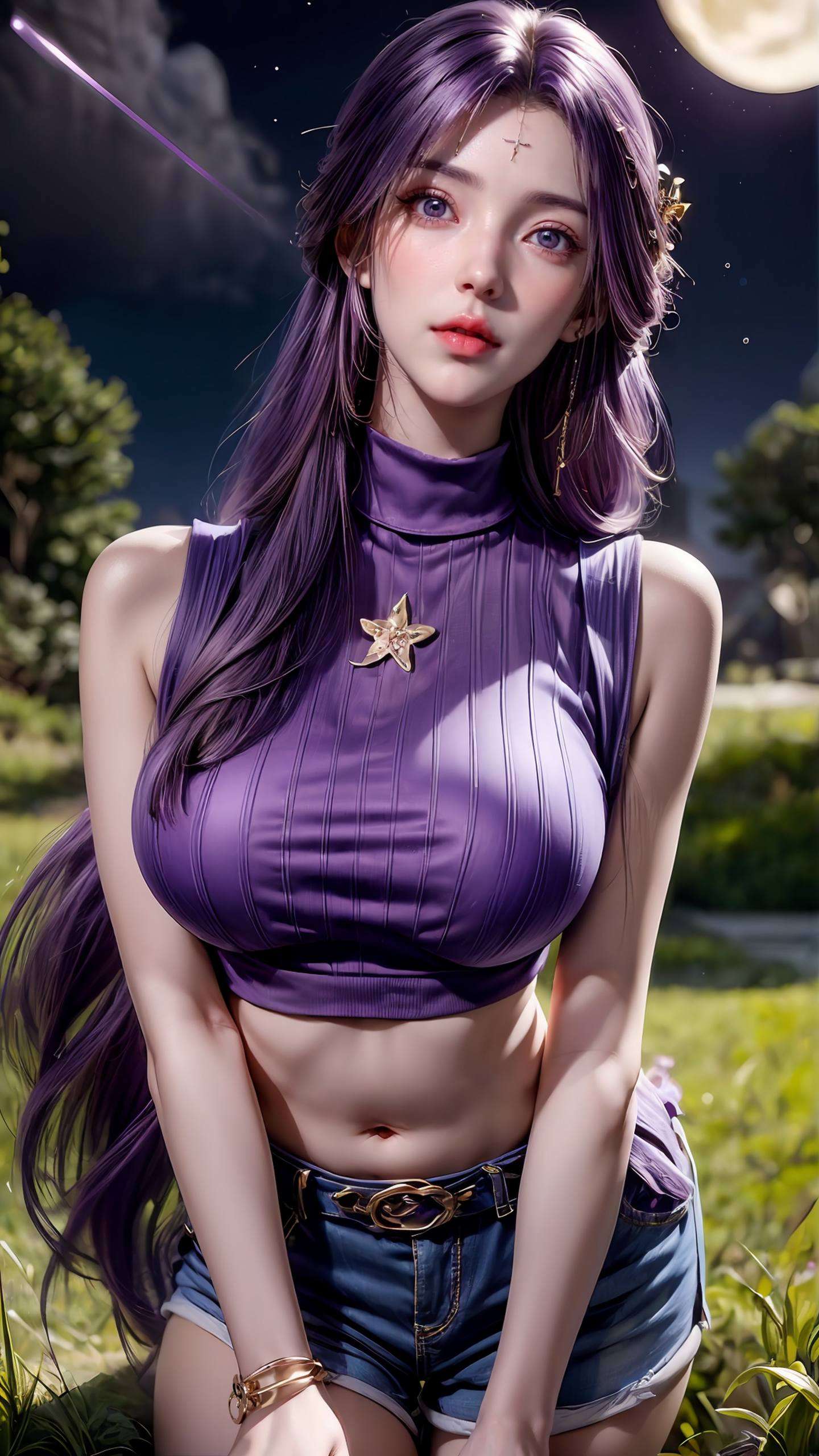 眼眸中闪烁着星辰大海她的美丽