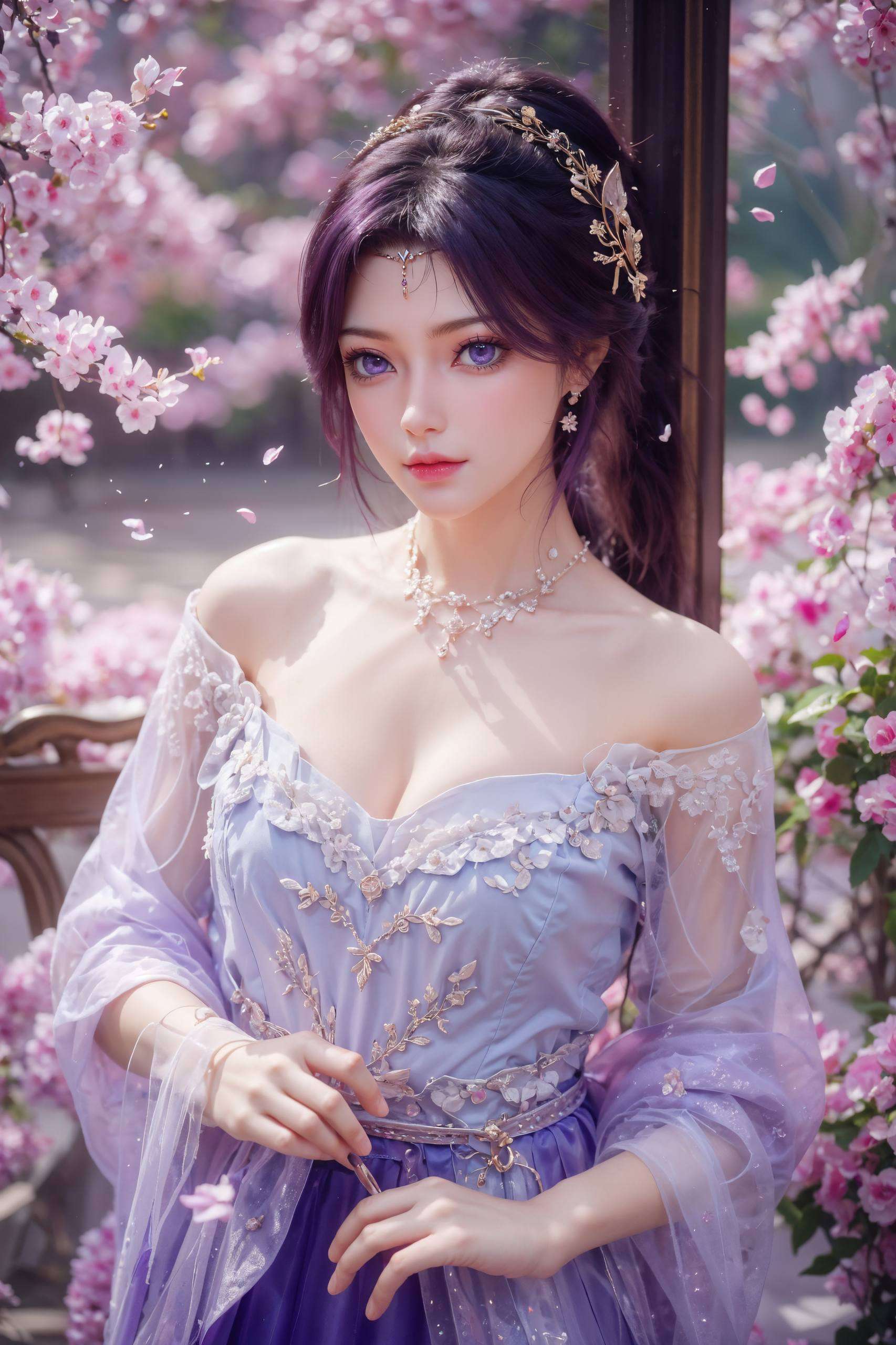 她的形象既神秘又优雅嘿