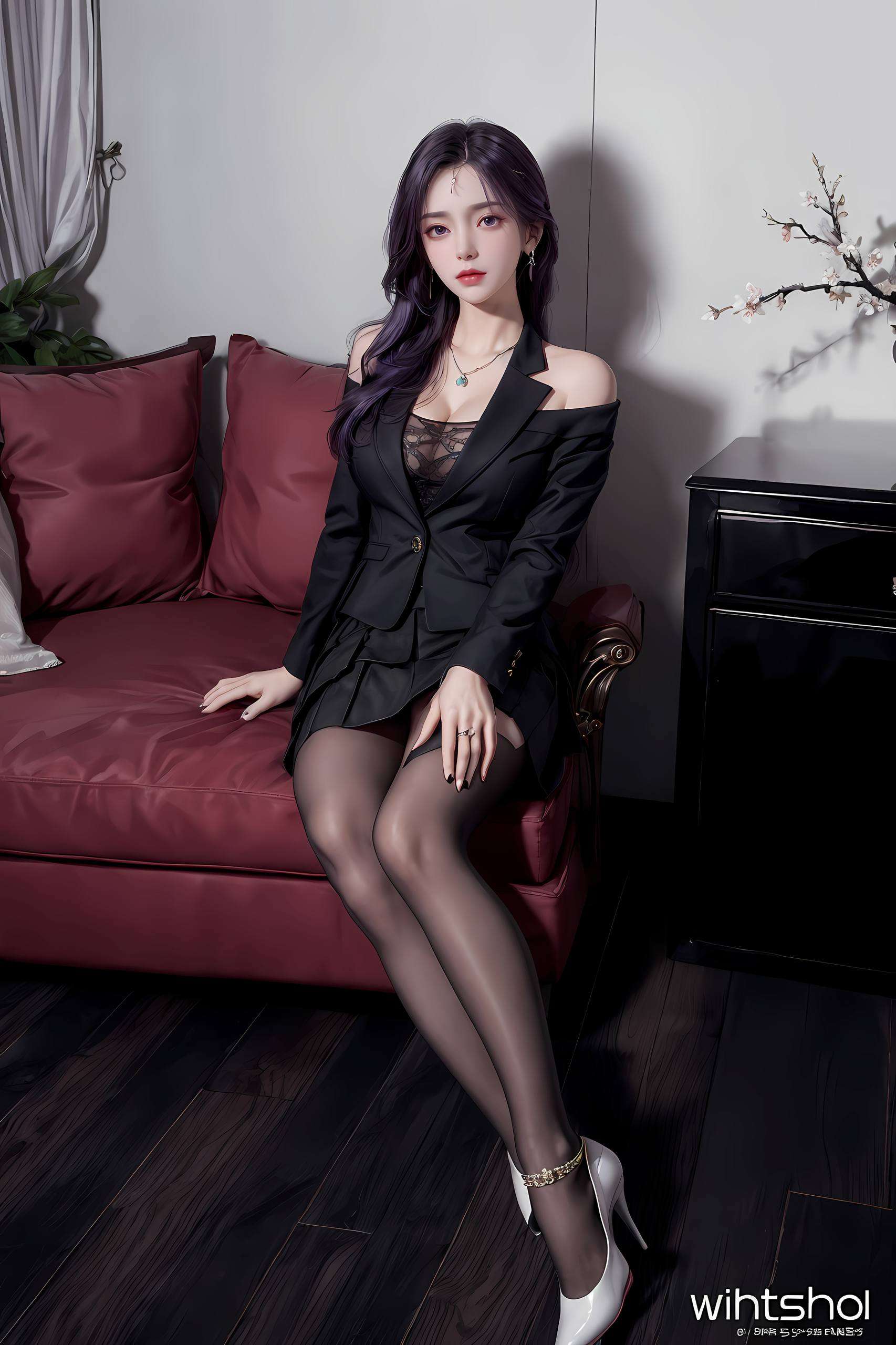 她的动态壁纸如梦似幻她的美丽超越了国漫的界限