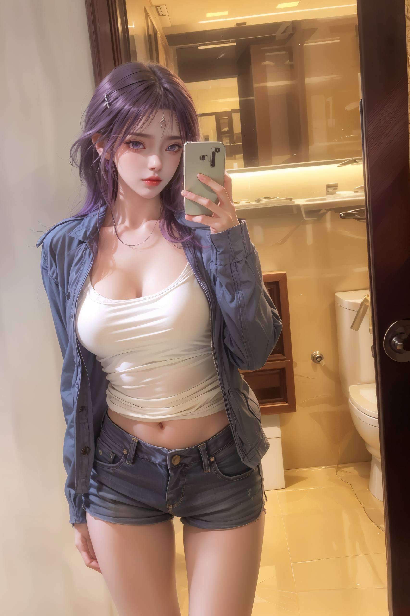 她的眼神如星辰般深邃直达你的心灵深处