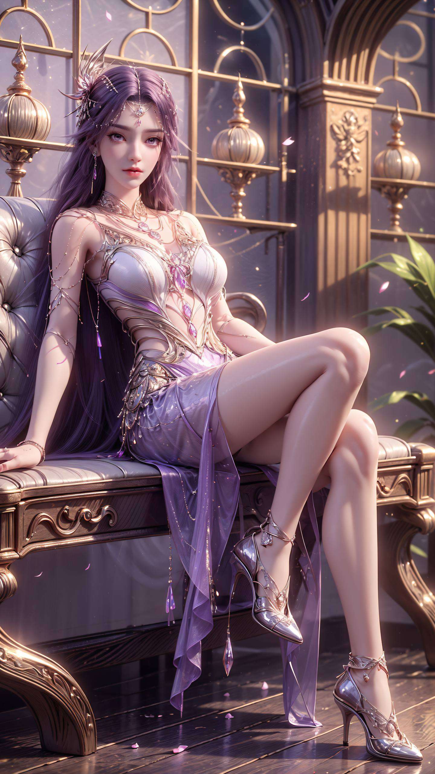 动漫的女神她的每一缕发丝都仿佛在诉说着玄幻的传奇