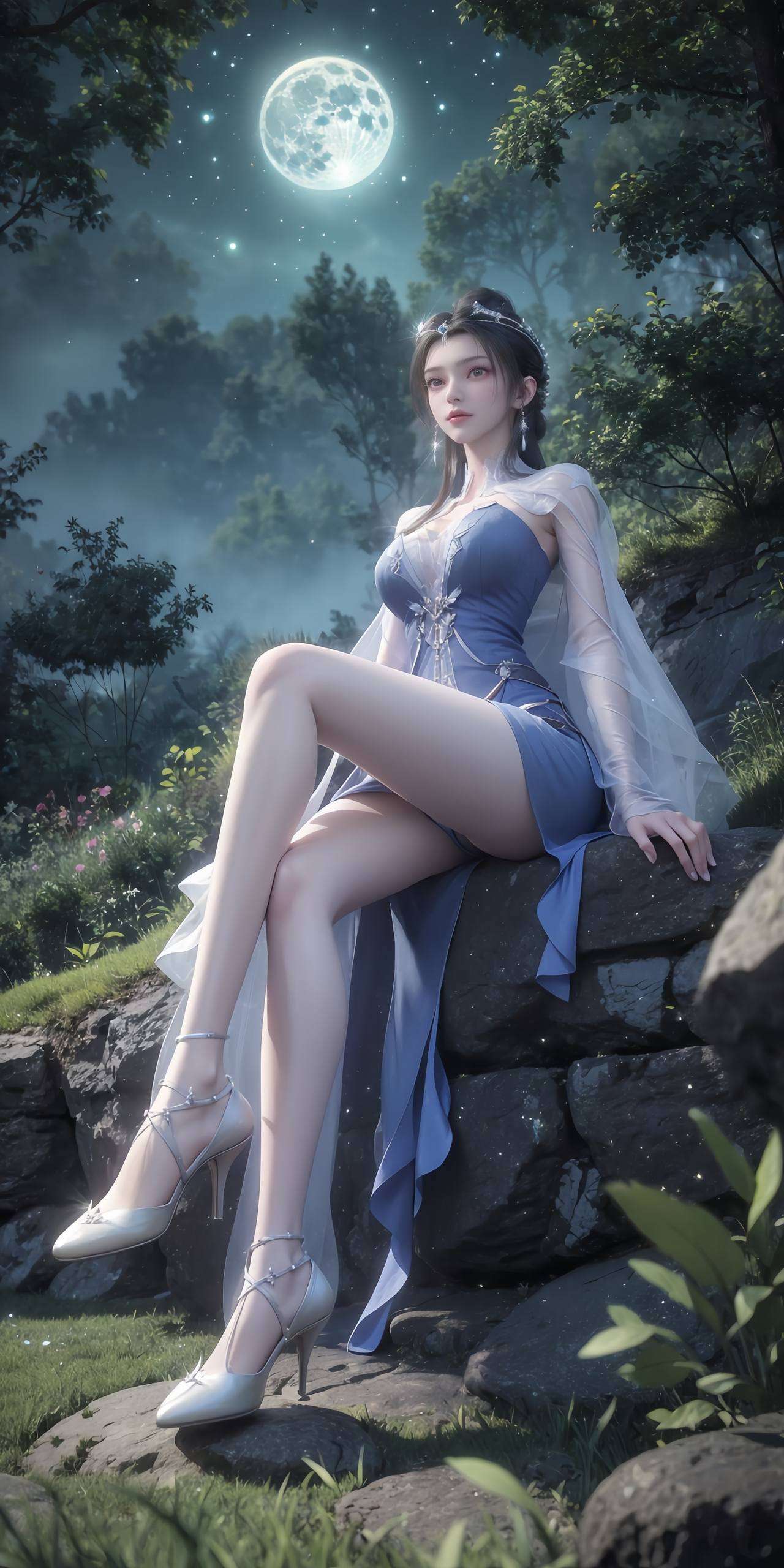 将她的仙姿与婚礼的喜庆完美融合在仙逆的世界里