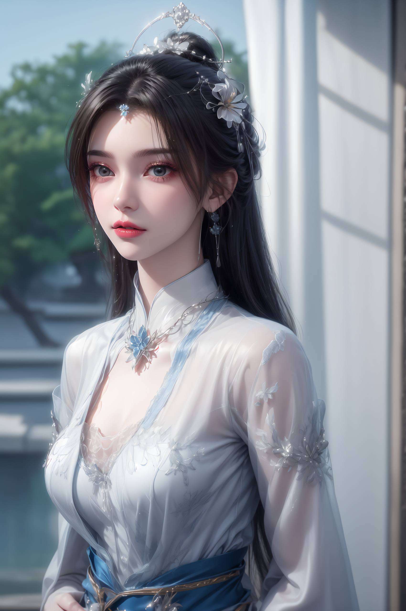 这款壁纸都能让你的手机瞬间升级李慕婉轻盈地飘在云端