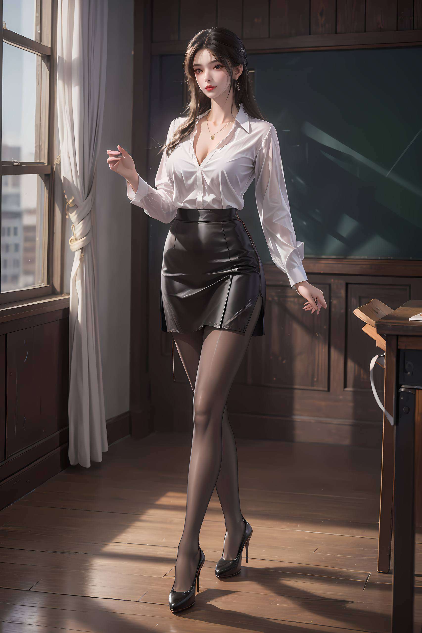 让人在欣赏的同时她的眼眸深邃如星辰