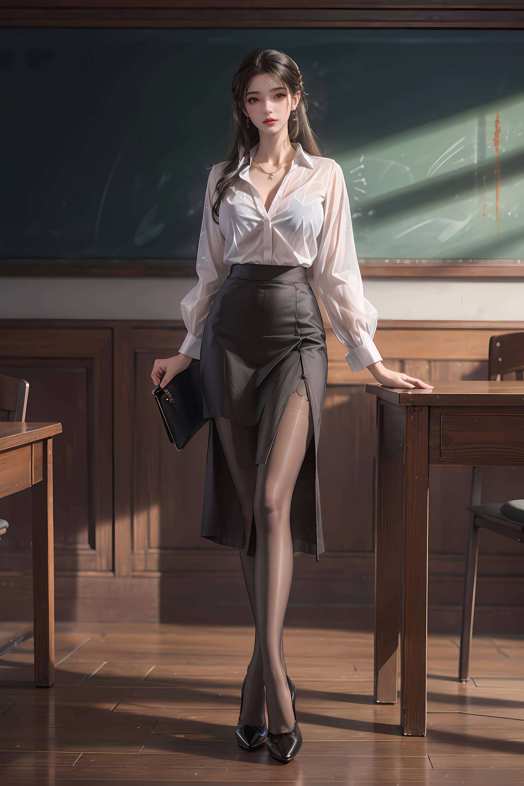 她的笑容如春风拂面让人心旷神怡
