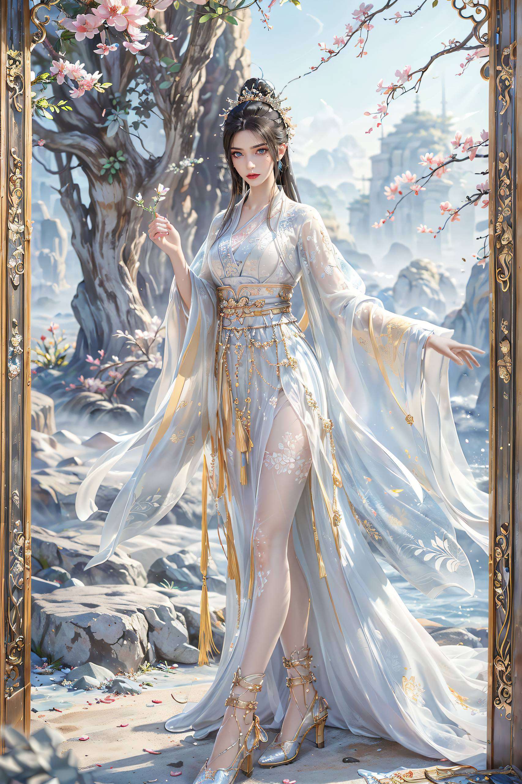向世界宣告：这就是我的女神方清雪如同一抹清冷的月光