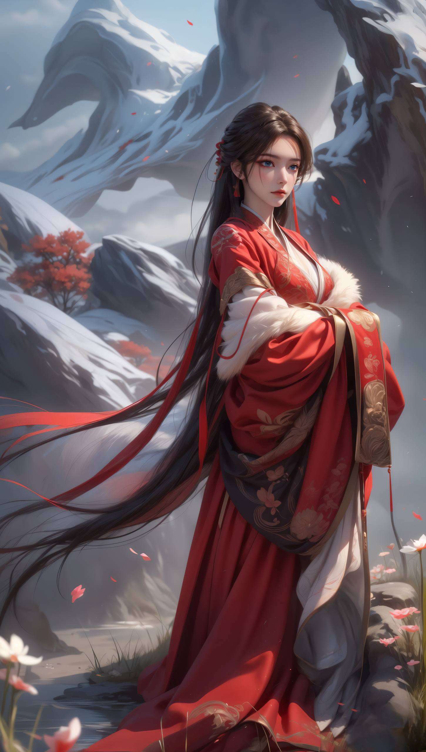 小伙伴们！今天给大家带来一款超精致的国漫壁纸——元龙蔷薇高清4K壁纸！想象一下蔷薇花瓣轻轻飘落