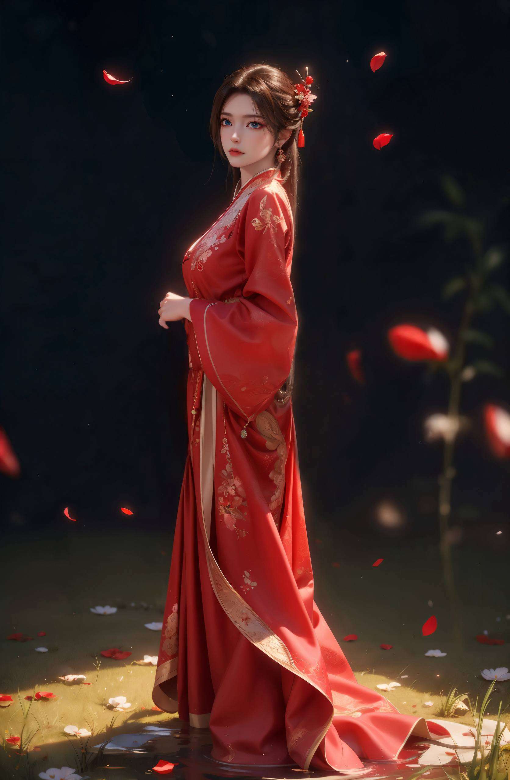 而她的装扮高清4K壁纸简直美得让人窒息！她那双眼睛