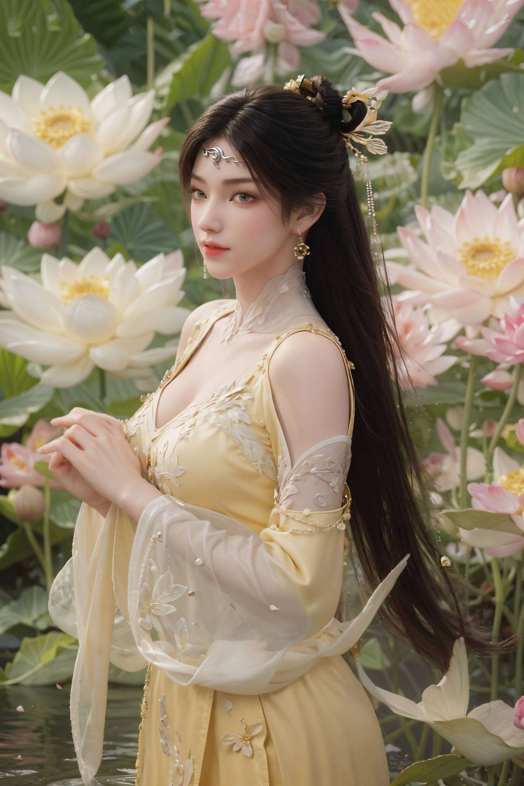 金瓶儿的笑容就像春天的阳光她的眼神里藏着无数故事