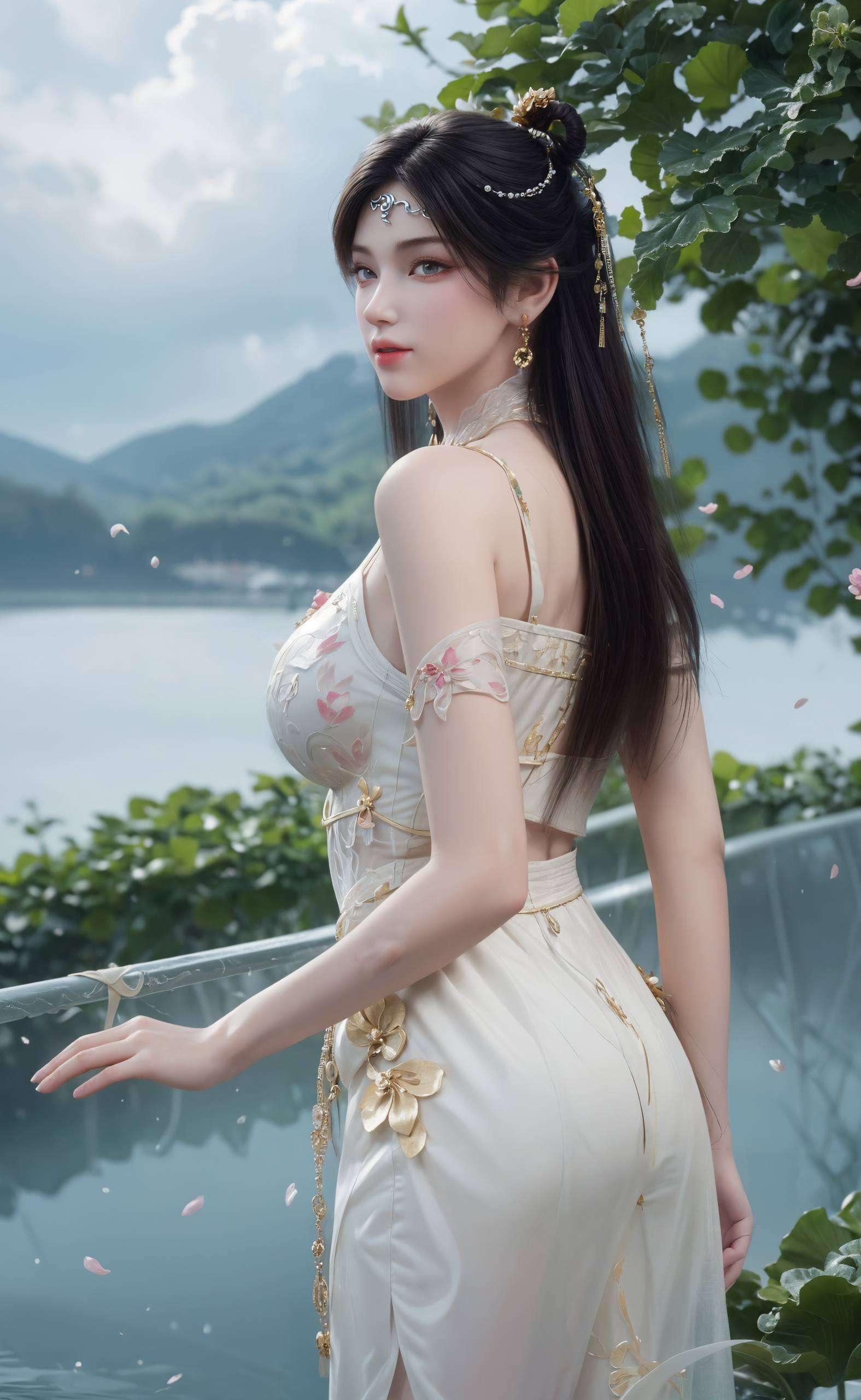 简直是玄幻世界的一股清流！她的美貌堪比壁纸我特意为她挑选了一款朋友圈封面壁纸