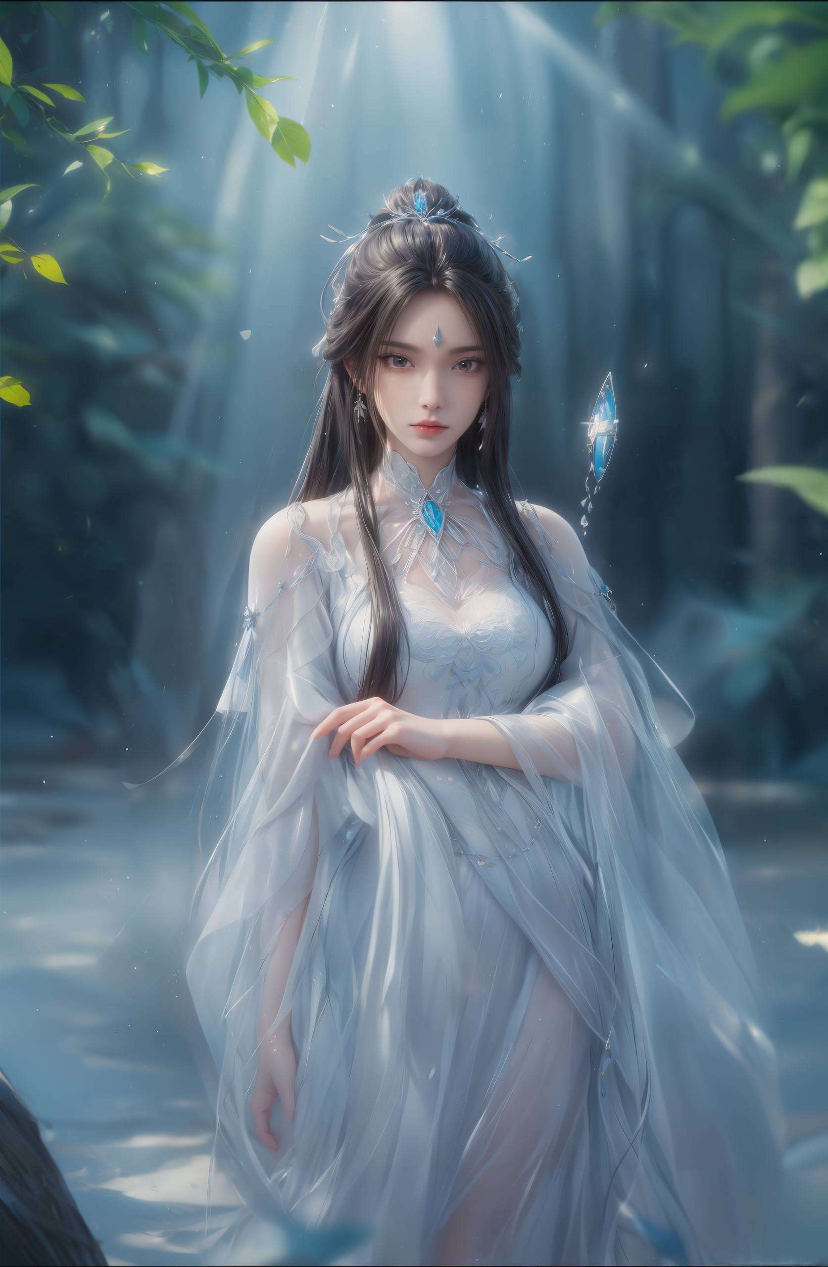 她的高清平板壁纸不仅在国漫界有着“冰雪女神”的称号