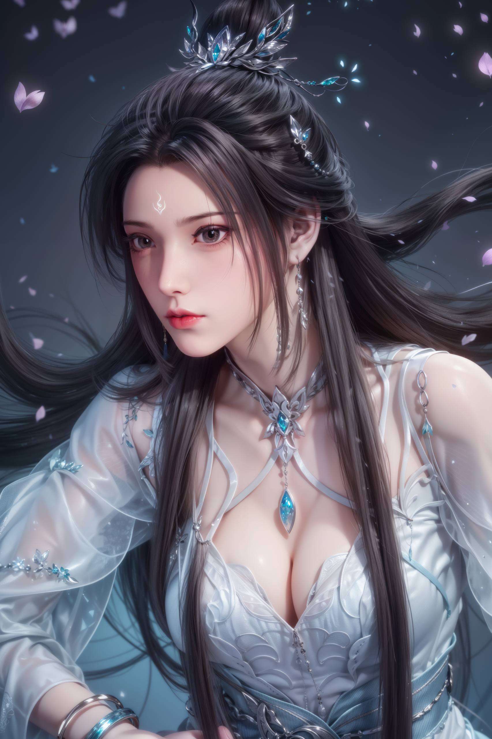 陆雪琪之姿尽显其清冷之美