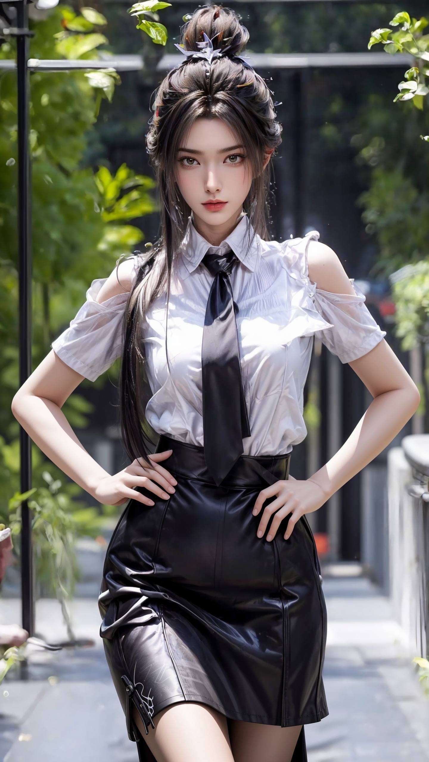时而冷艳如霜4K超清壁纸里的她