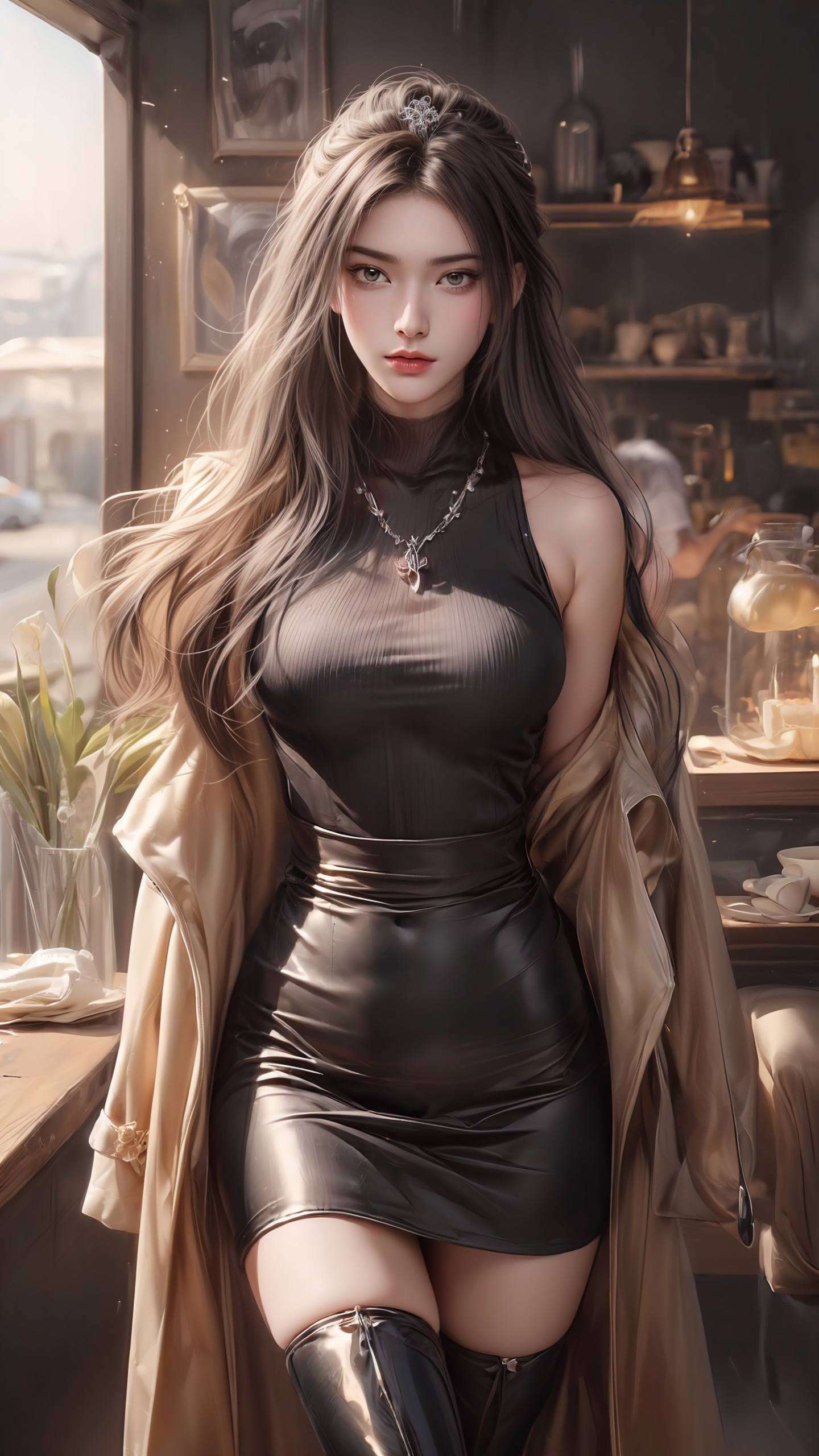 嘿嘿别让女神等太久哦！