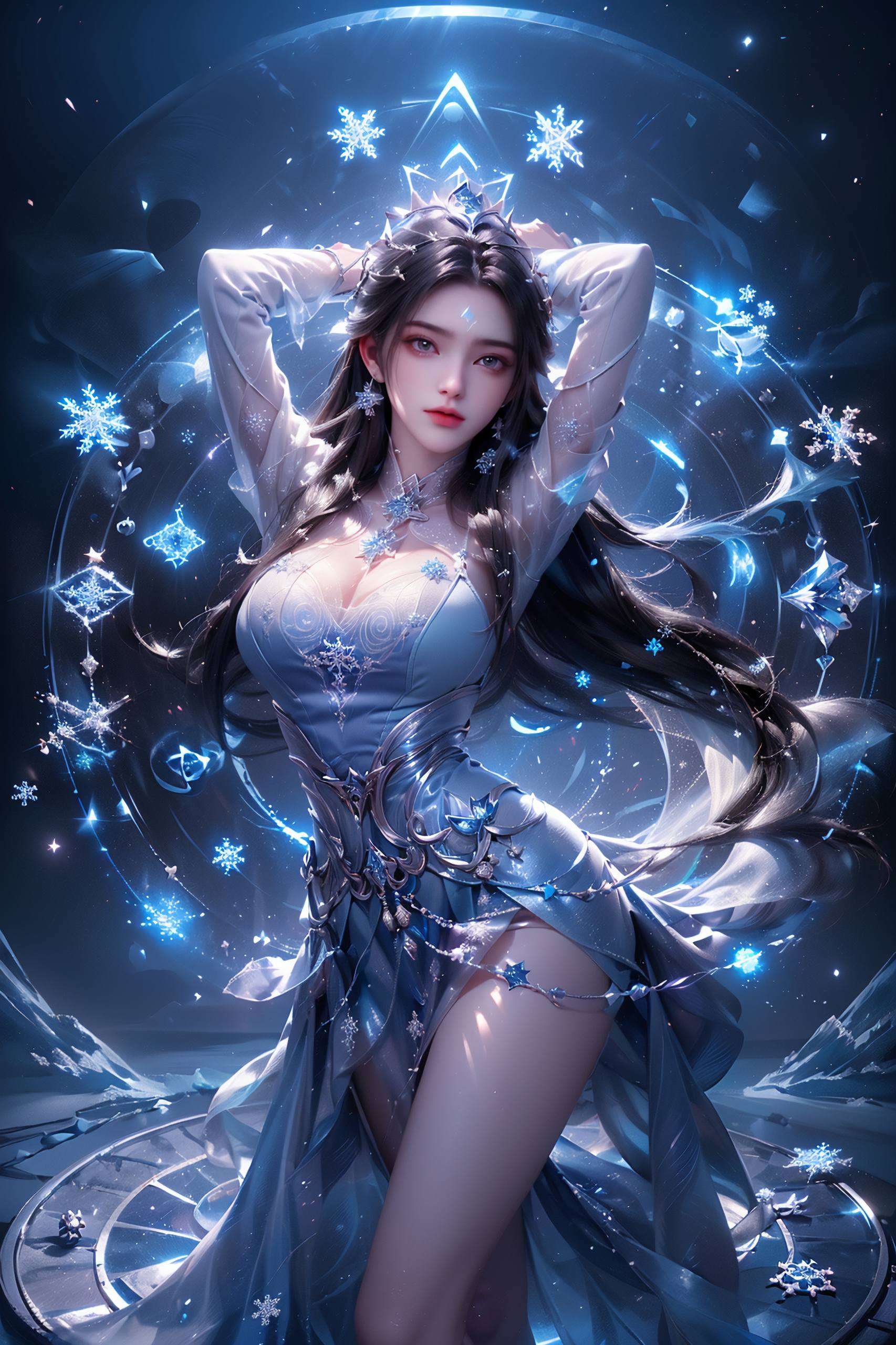 陆雪琪如雪般纯净的身影如同那不灭的星辰