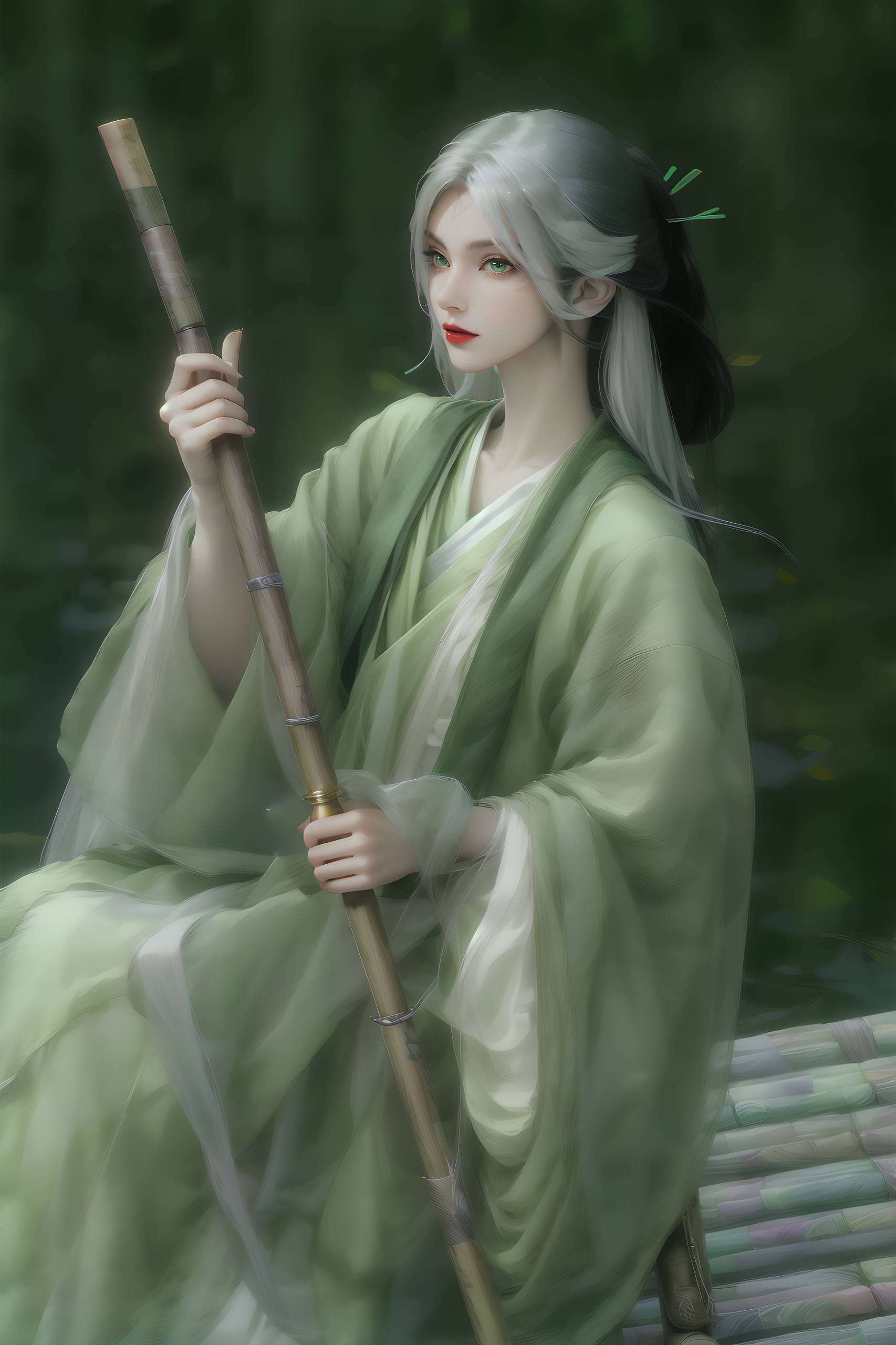国漫壁纸里的女神与美女让我们在简洁的画面中